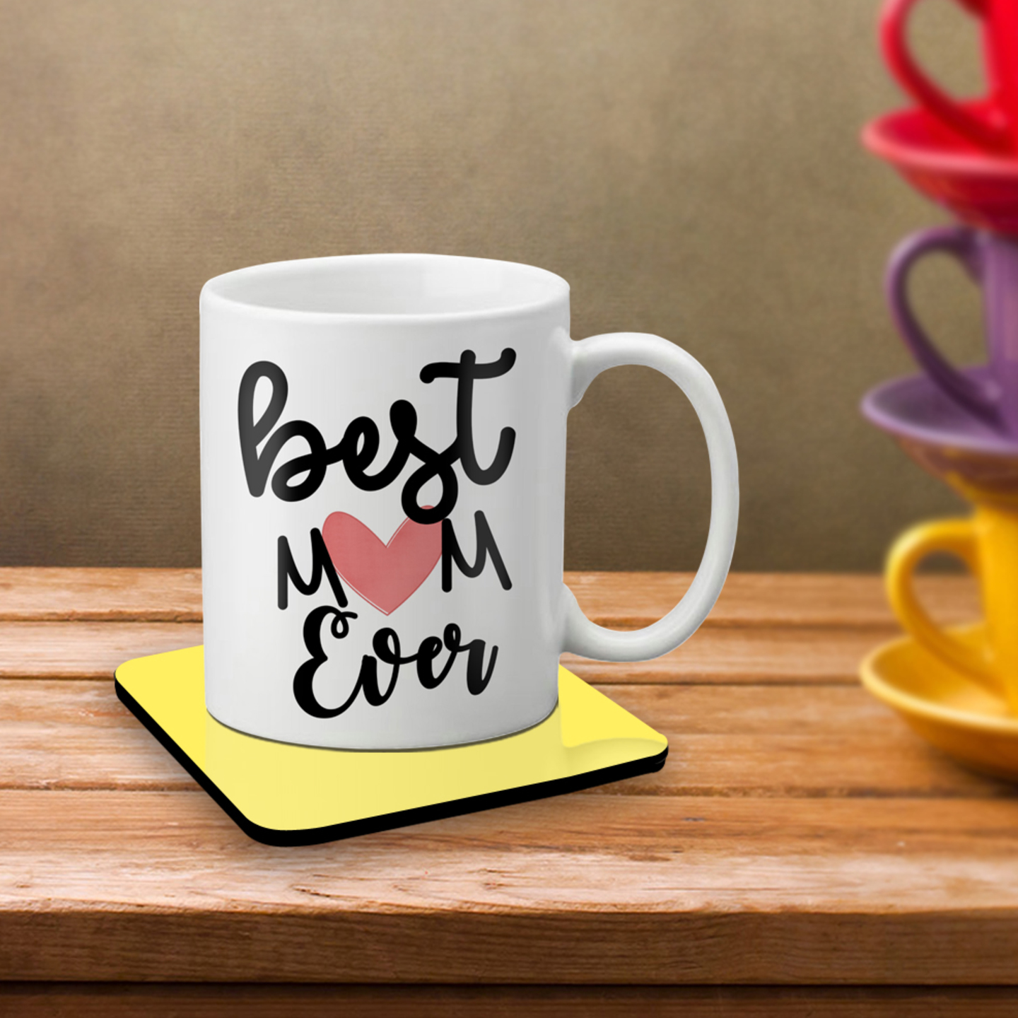 LOF Best Mom Ever Gifts For Mother's Day Mummy Maa and Birthday Anniversary 325 ml Ceramic Coffee Mug