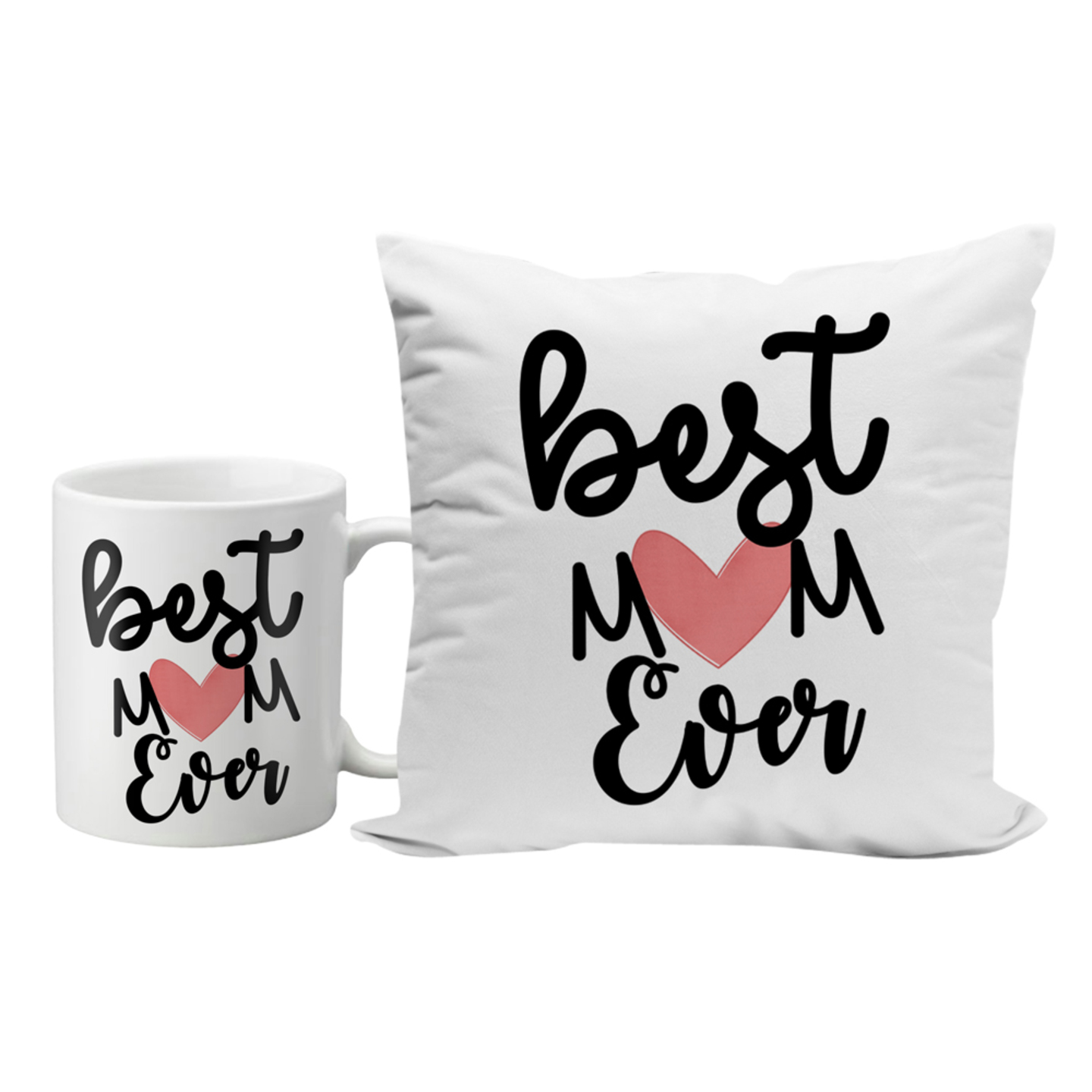 LOF Best Mom Ever Gifts For Mother's Day Mummy Maa and Birthday Anniversary 12x12 Cushion Cover and Ceramic Coffee Mug combo