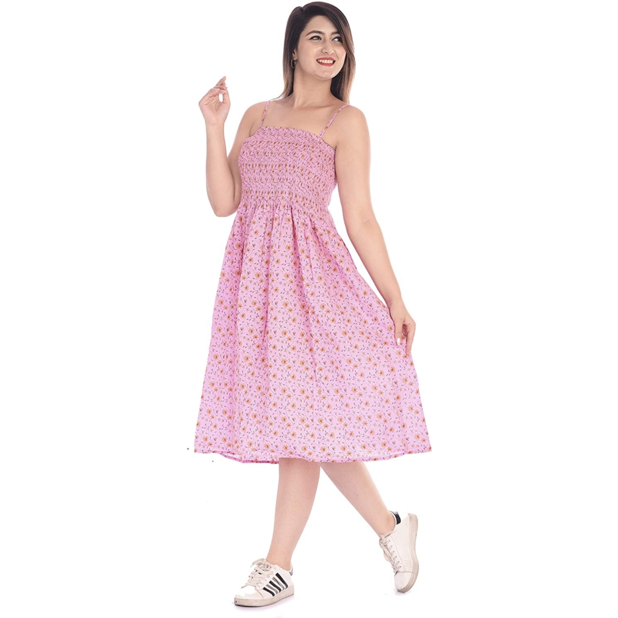 Women's Free Size Smokey Dress