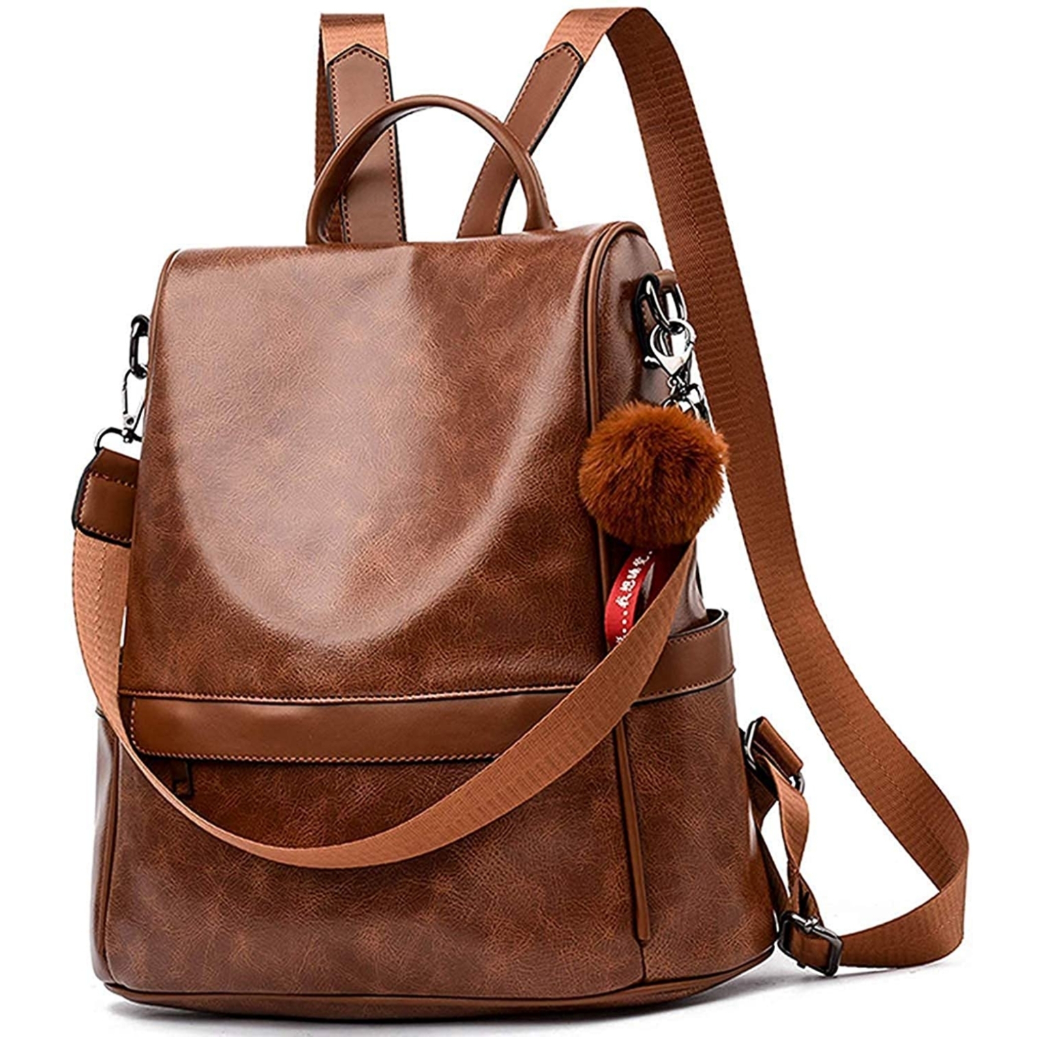 Women's Cute Mini Leather Bagpack