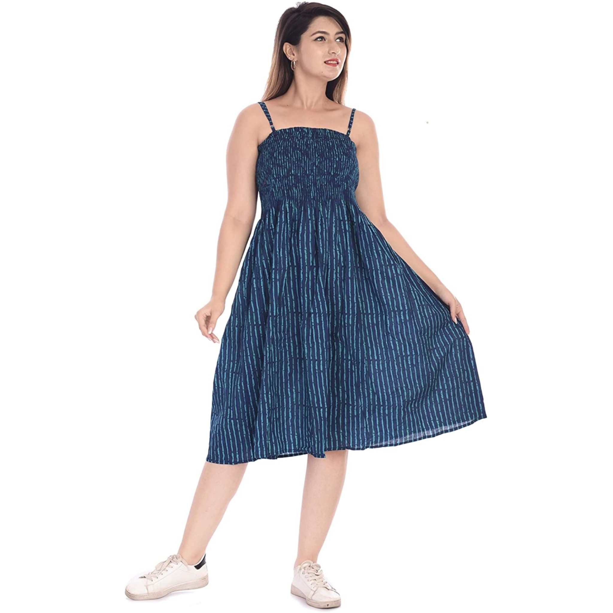 Women's Free Size Smokey Dress