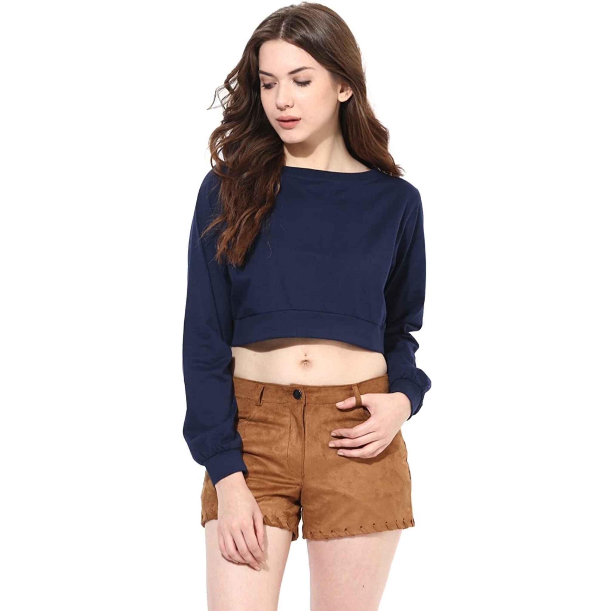 Women's Solid Crop Top