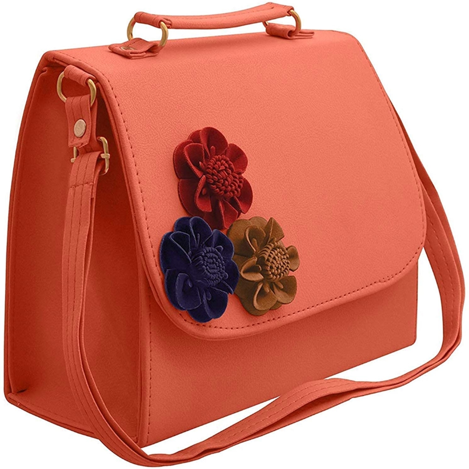 Women's Peach Pink Sling Bag