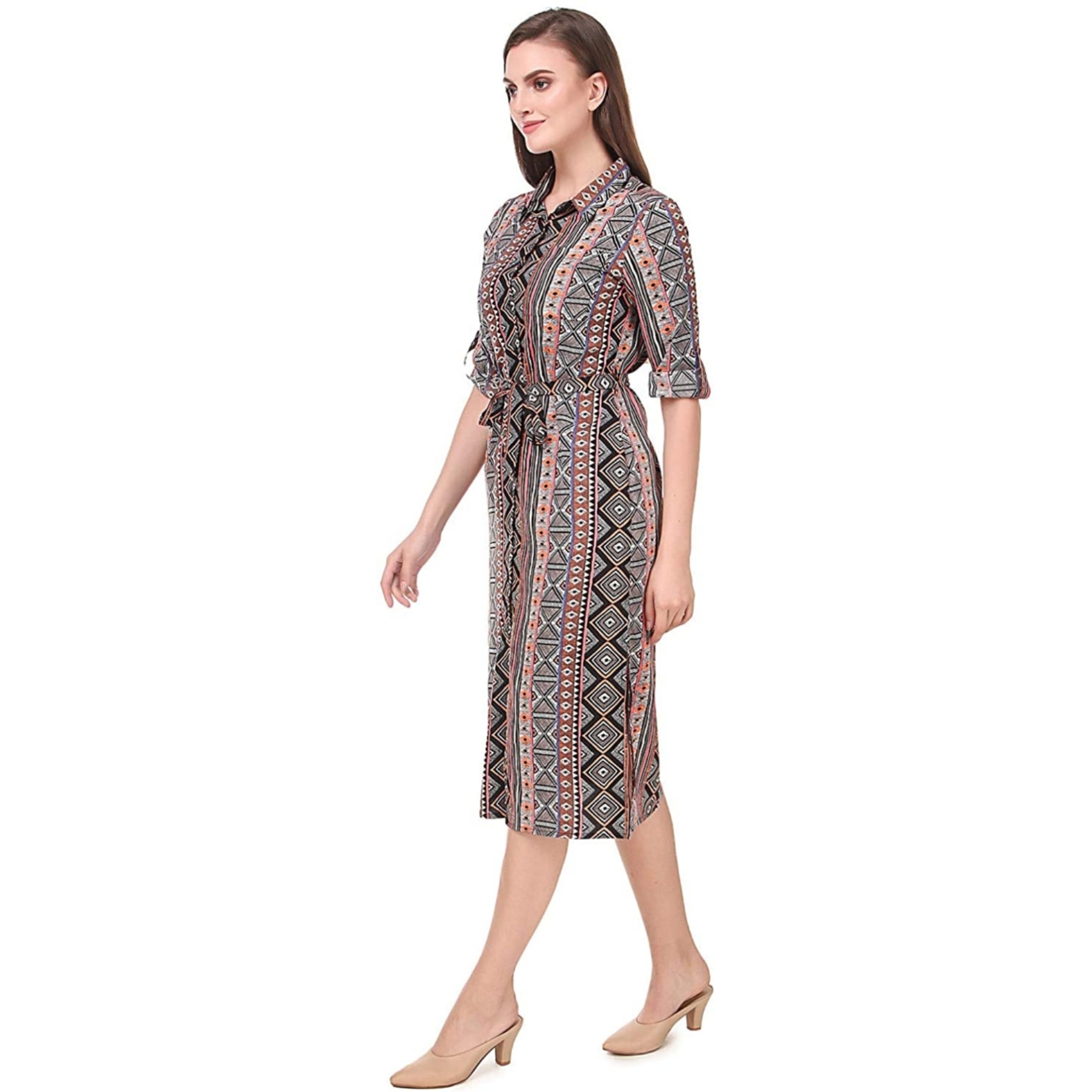 Women's Midi Regular Fit Dress