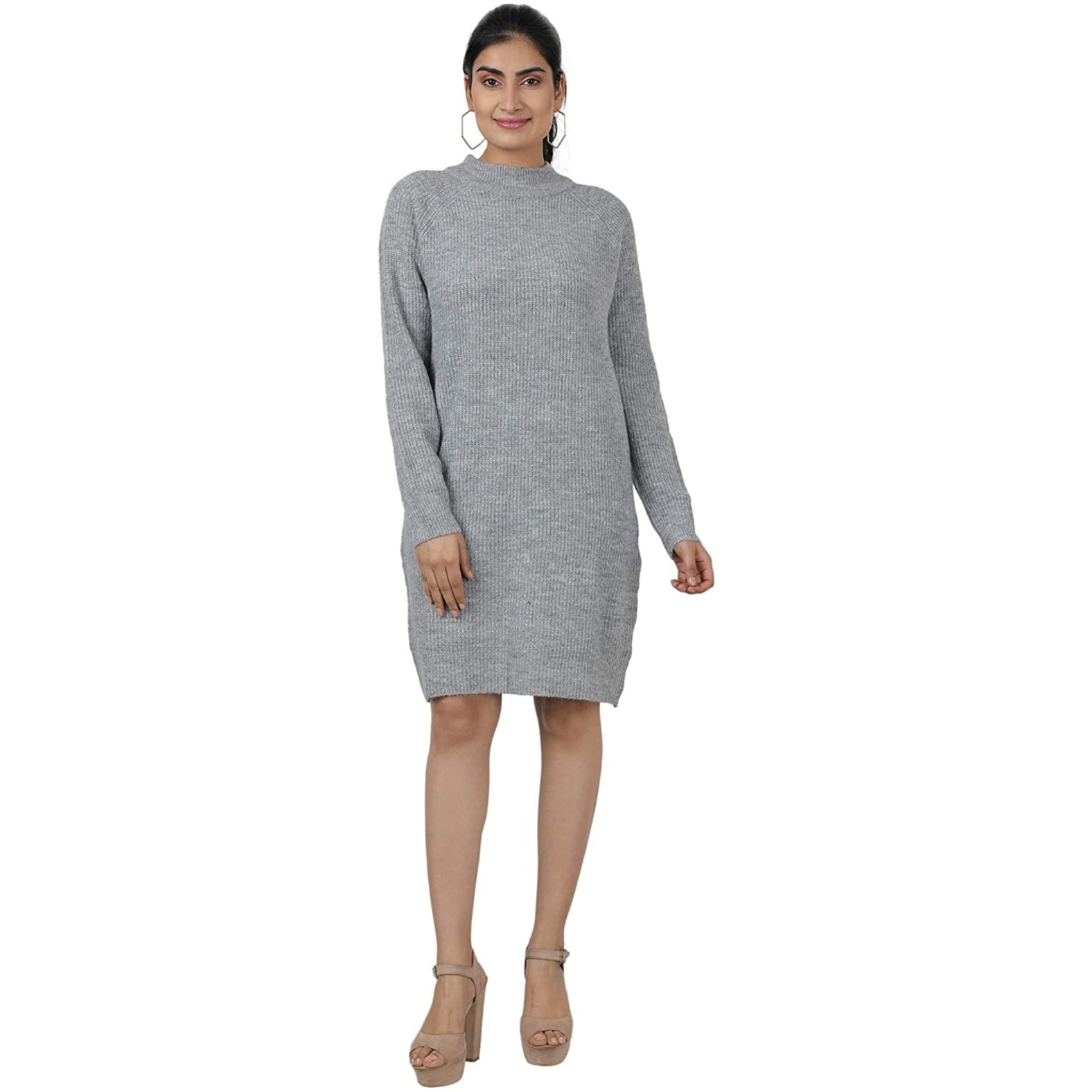 Women's Sweater Dress Knee Length 