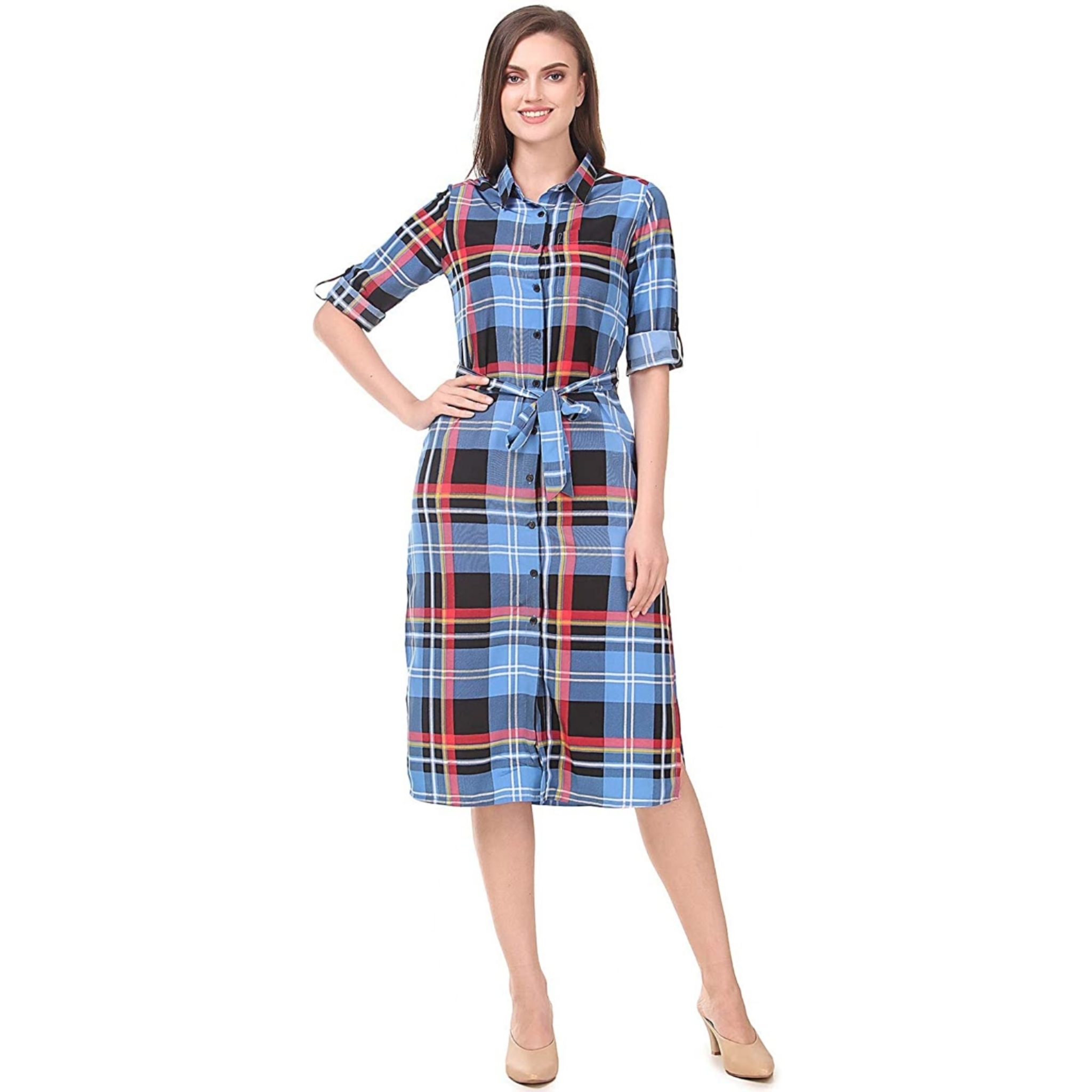 Women's Midi Regular Fit Dress