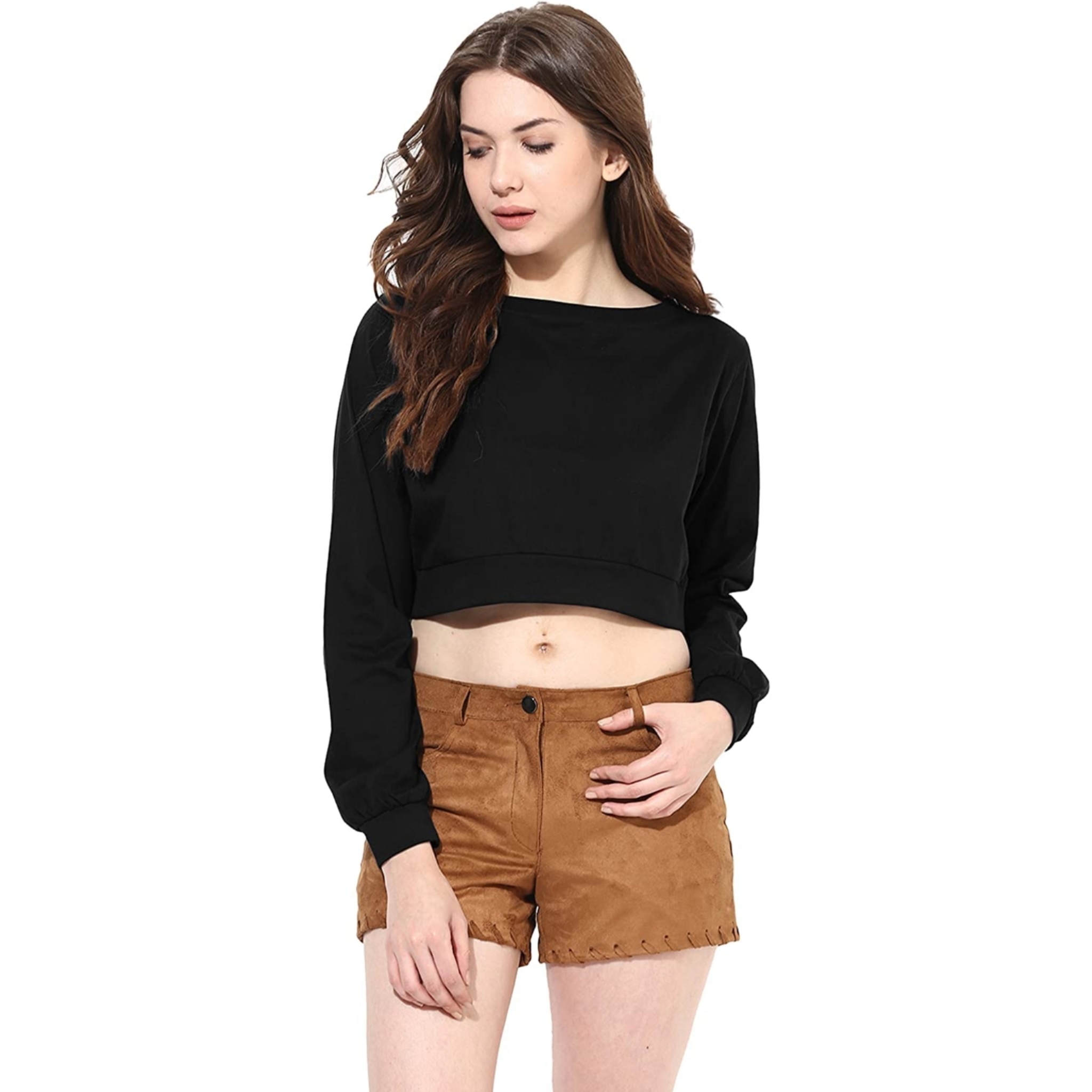 Women's Solid Crop Top