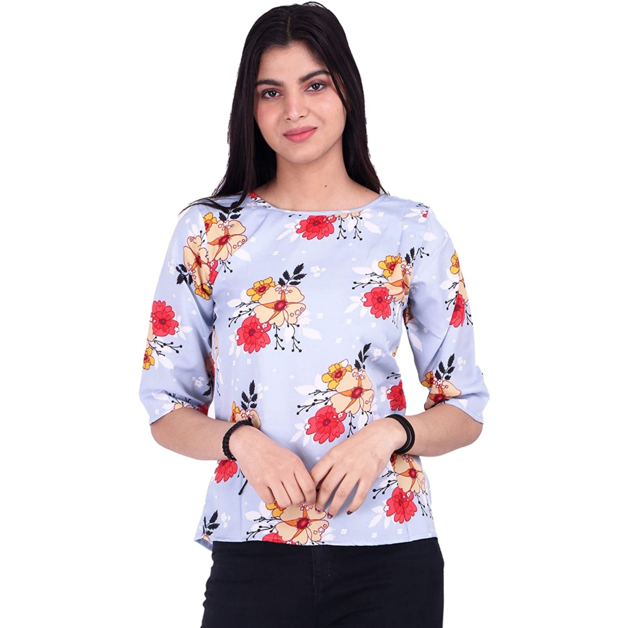 Women's Printed Round Neck T-shirt