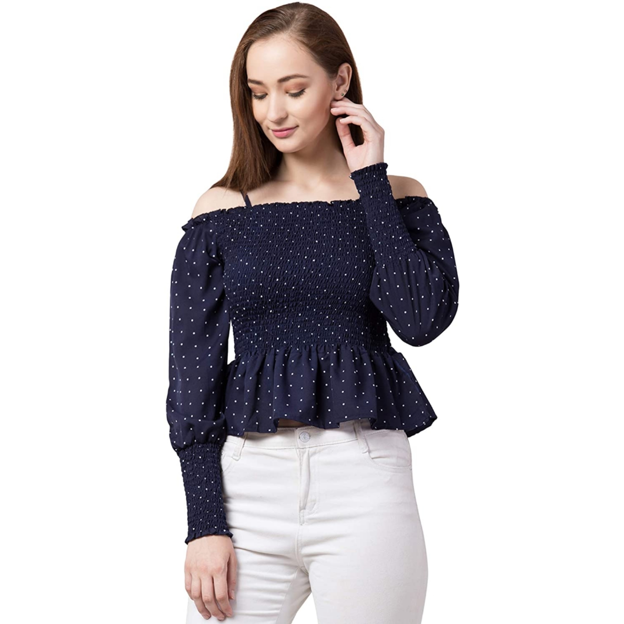 Women's Casual Polka Dots Top