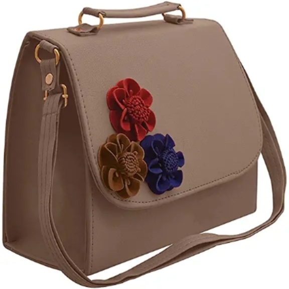 Women's Cream Sling Bag