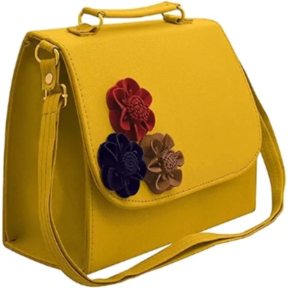 Women's Yellow Sling Bag
