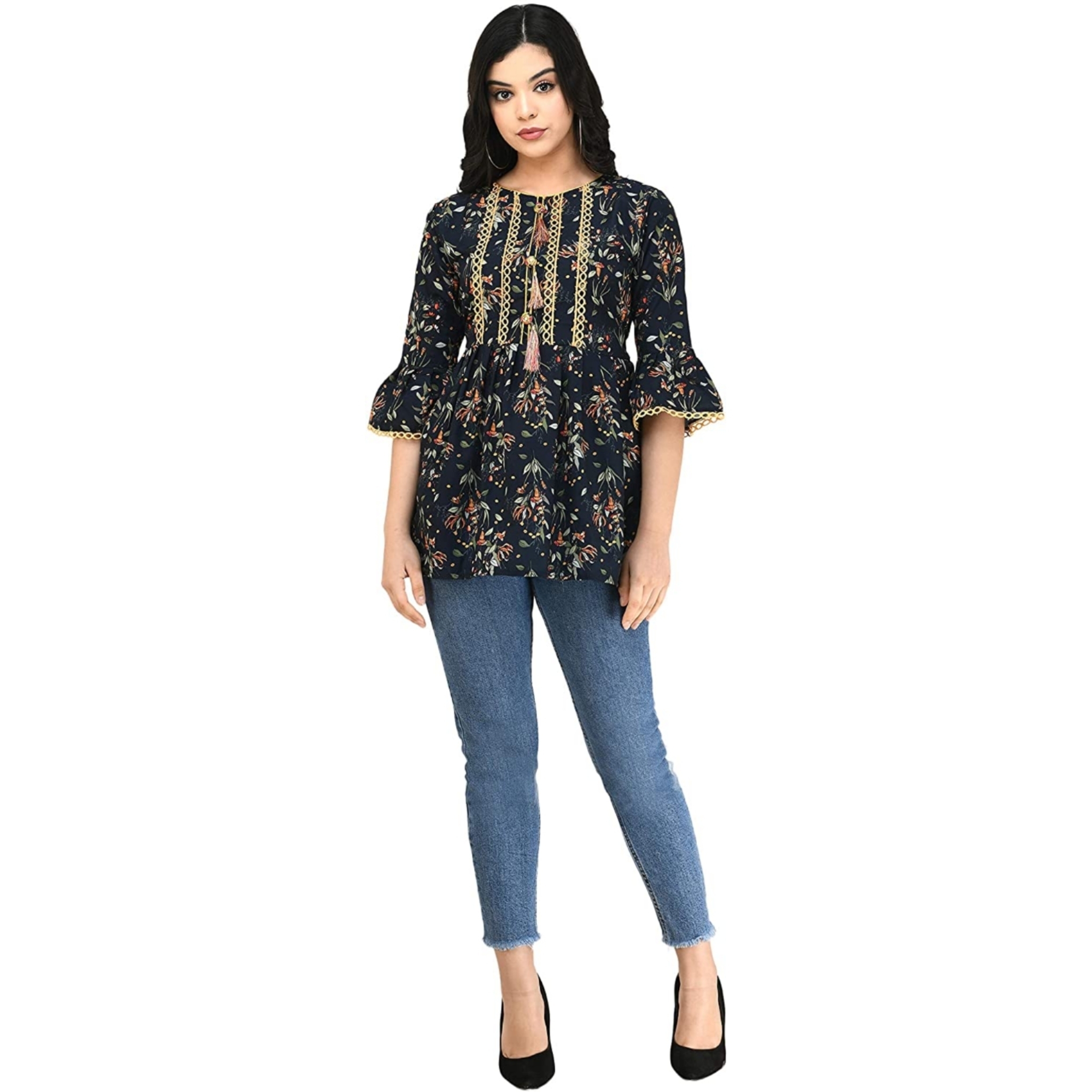 Women's Printed Rayon Top