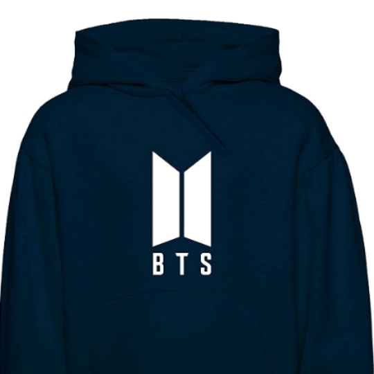 Women's BTS Hoody With Solid Sleeves.