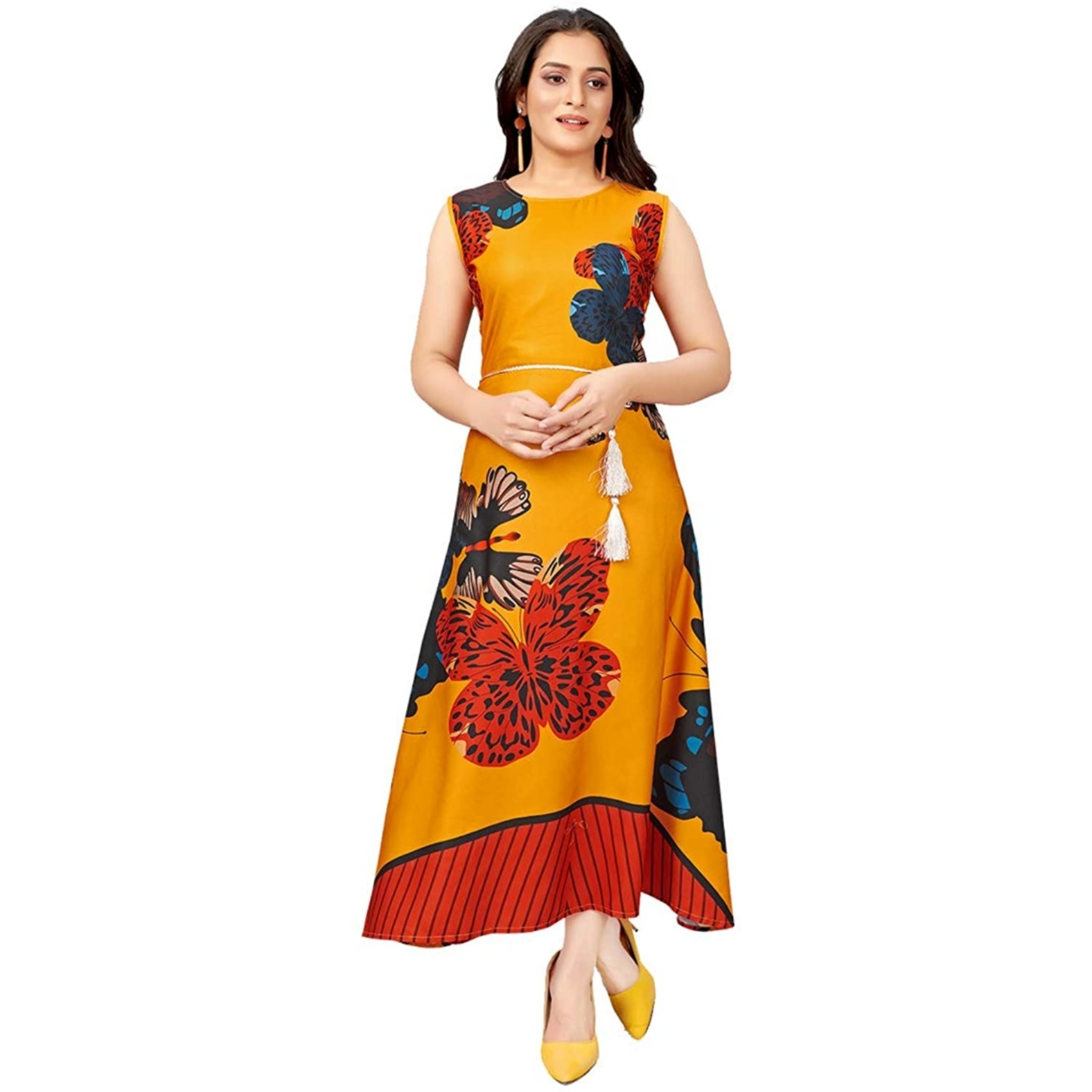 Women's Fit & Flare Midi Dress