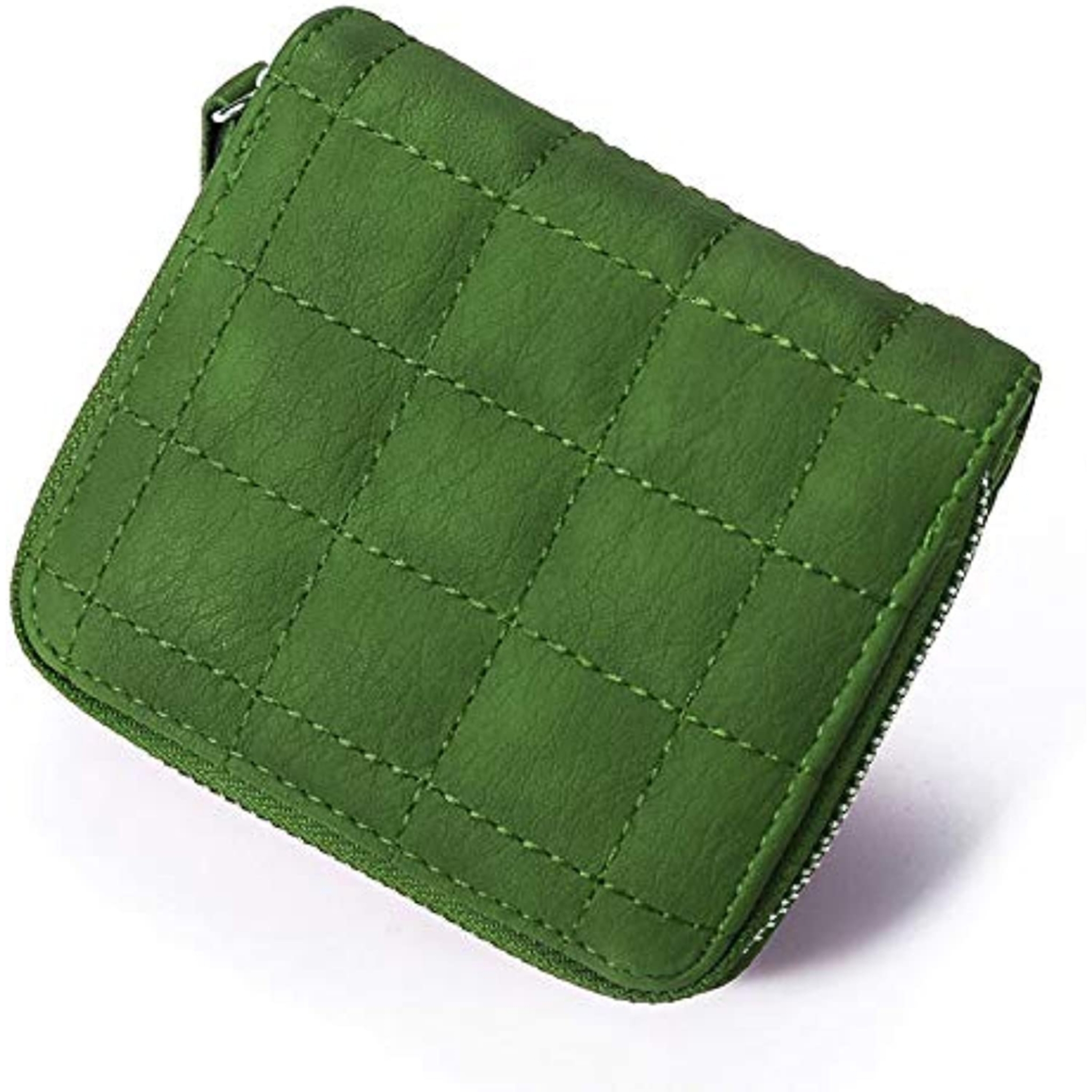 Women's Green Synthetic Card Holder