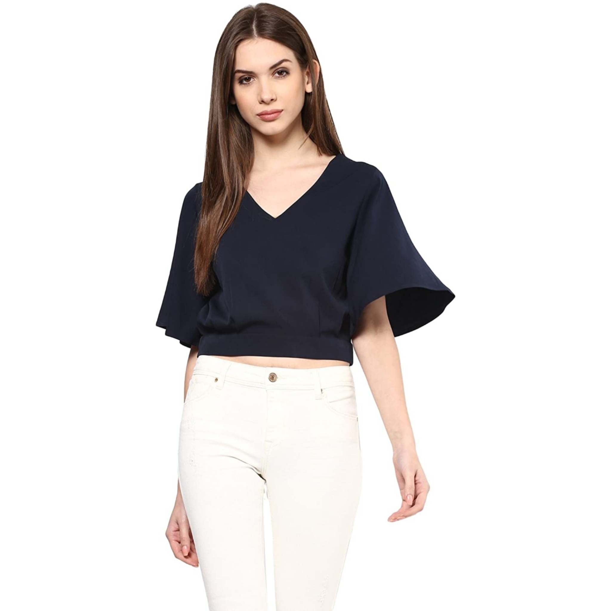 Women's Regular Fit Navy Top