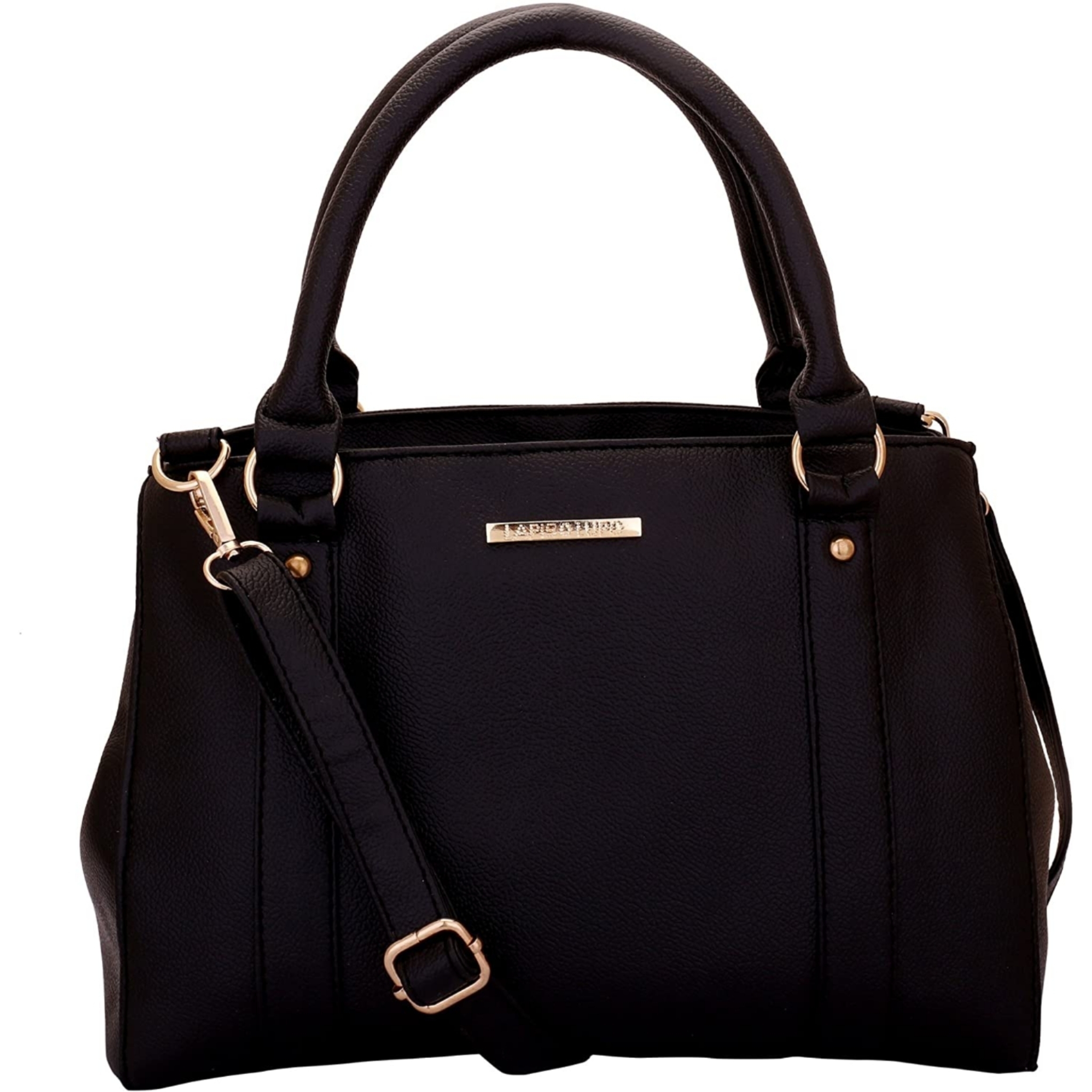 Women's Black Faux Leather Handbag