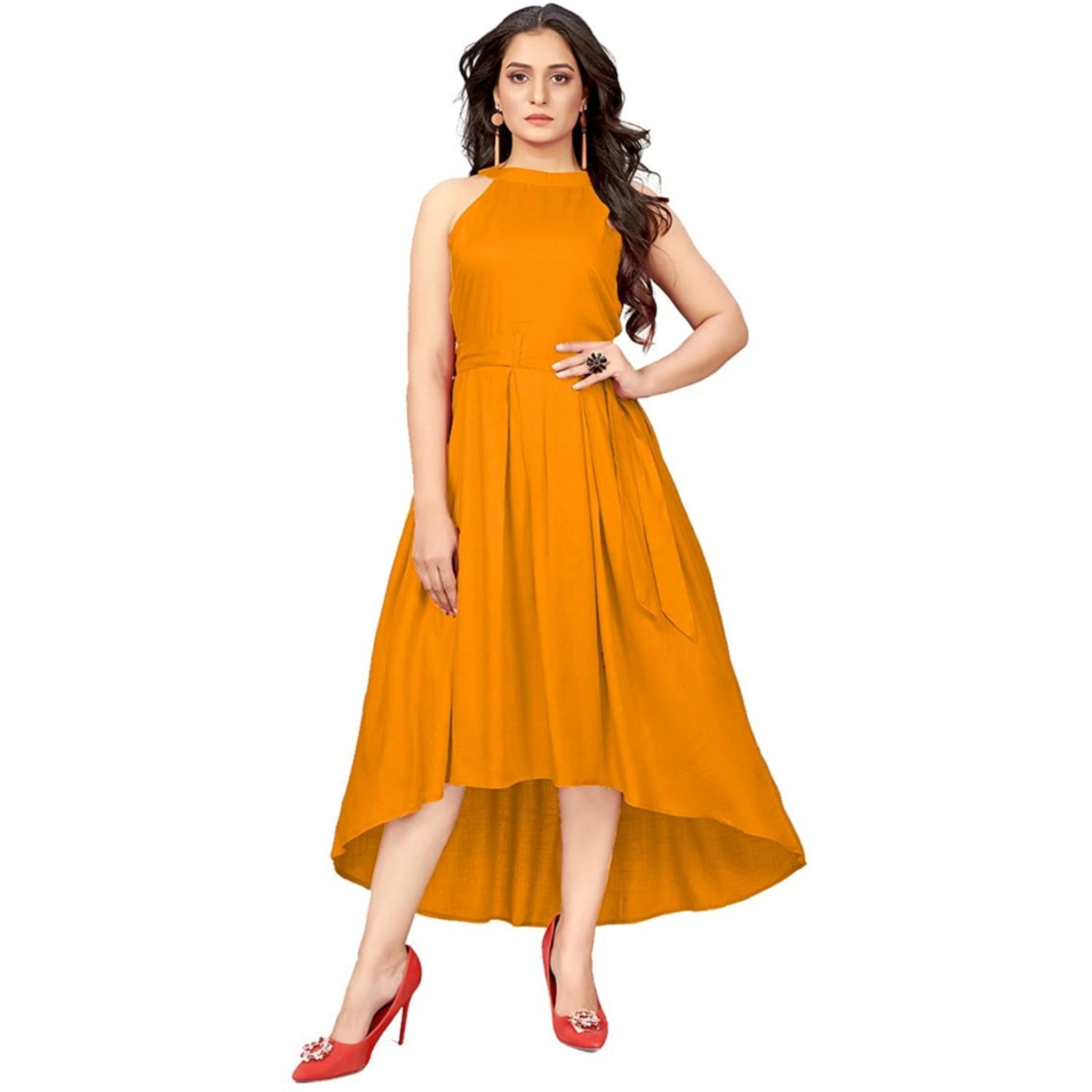 Women's Fit & Flare Midi Dress