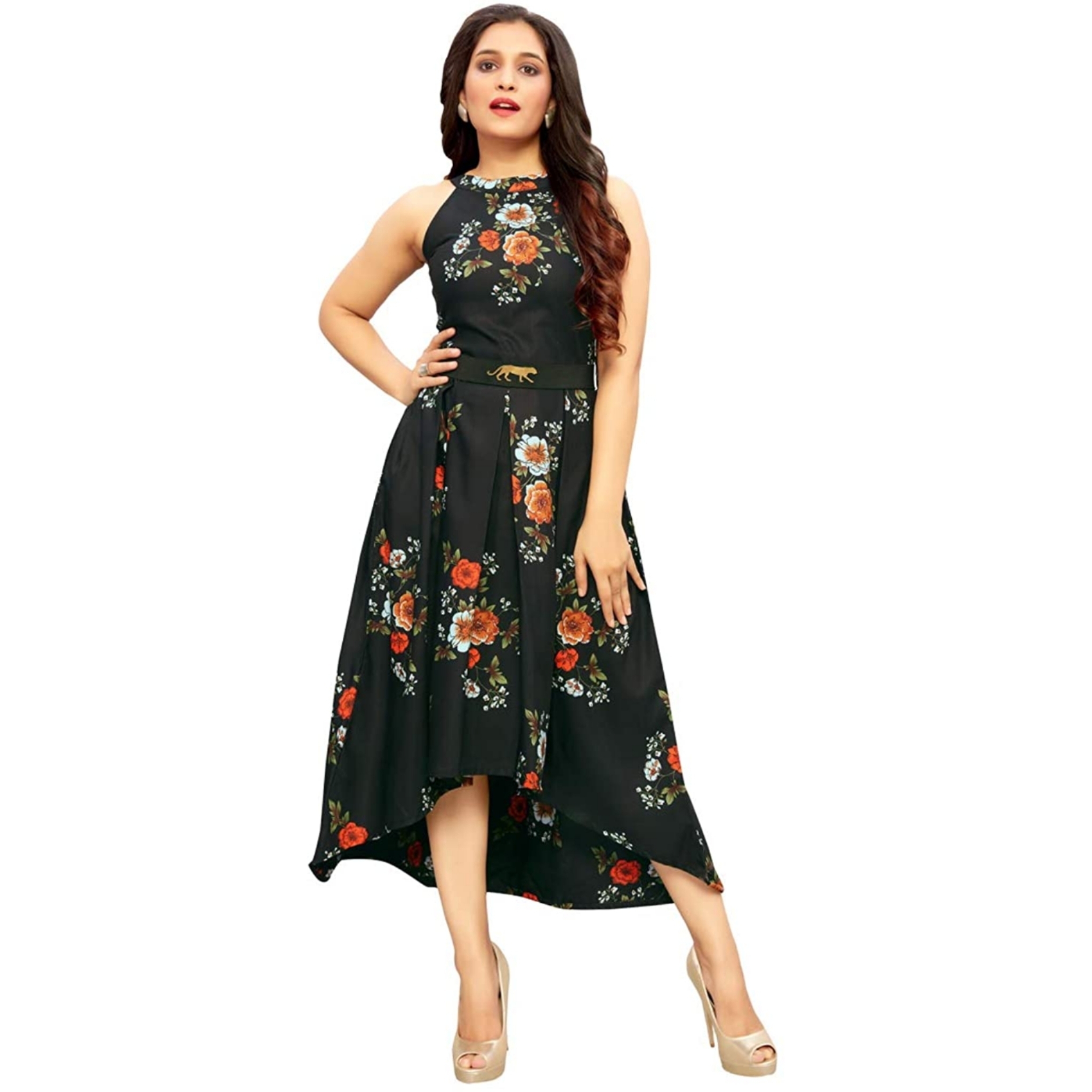 Women's Fit & Flare Midi Dress