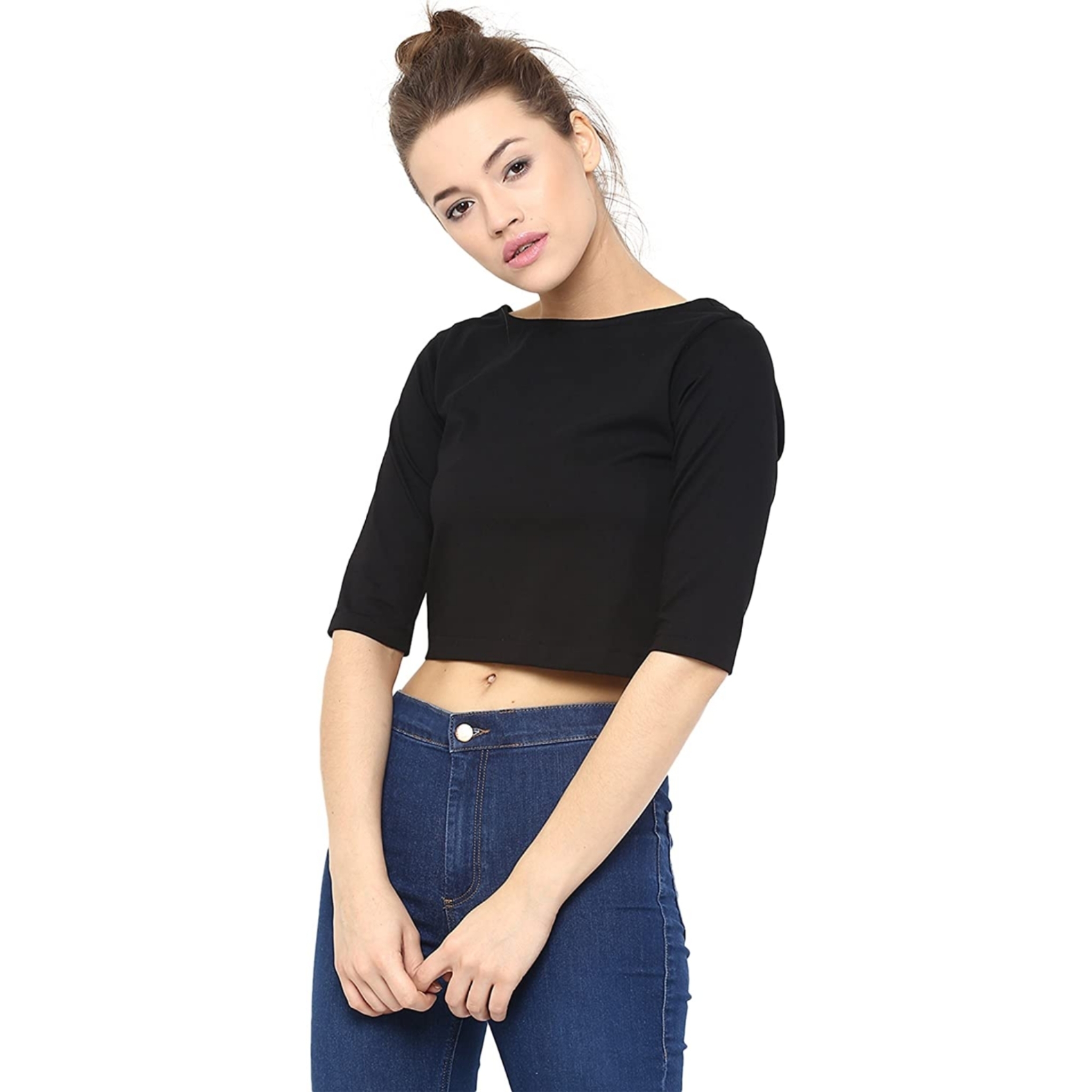 Women's Solid Crop Top