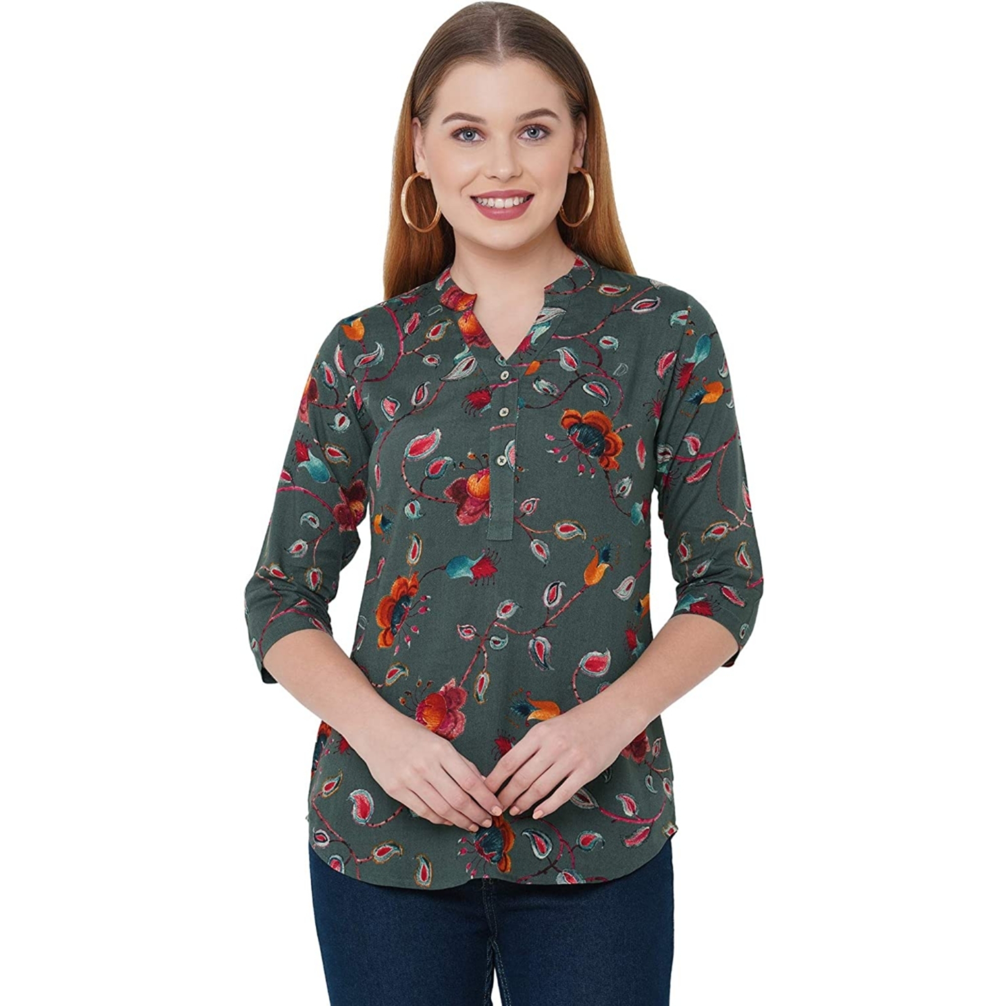 Women's Rayon Printed Top