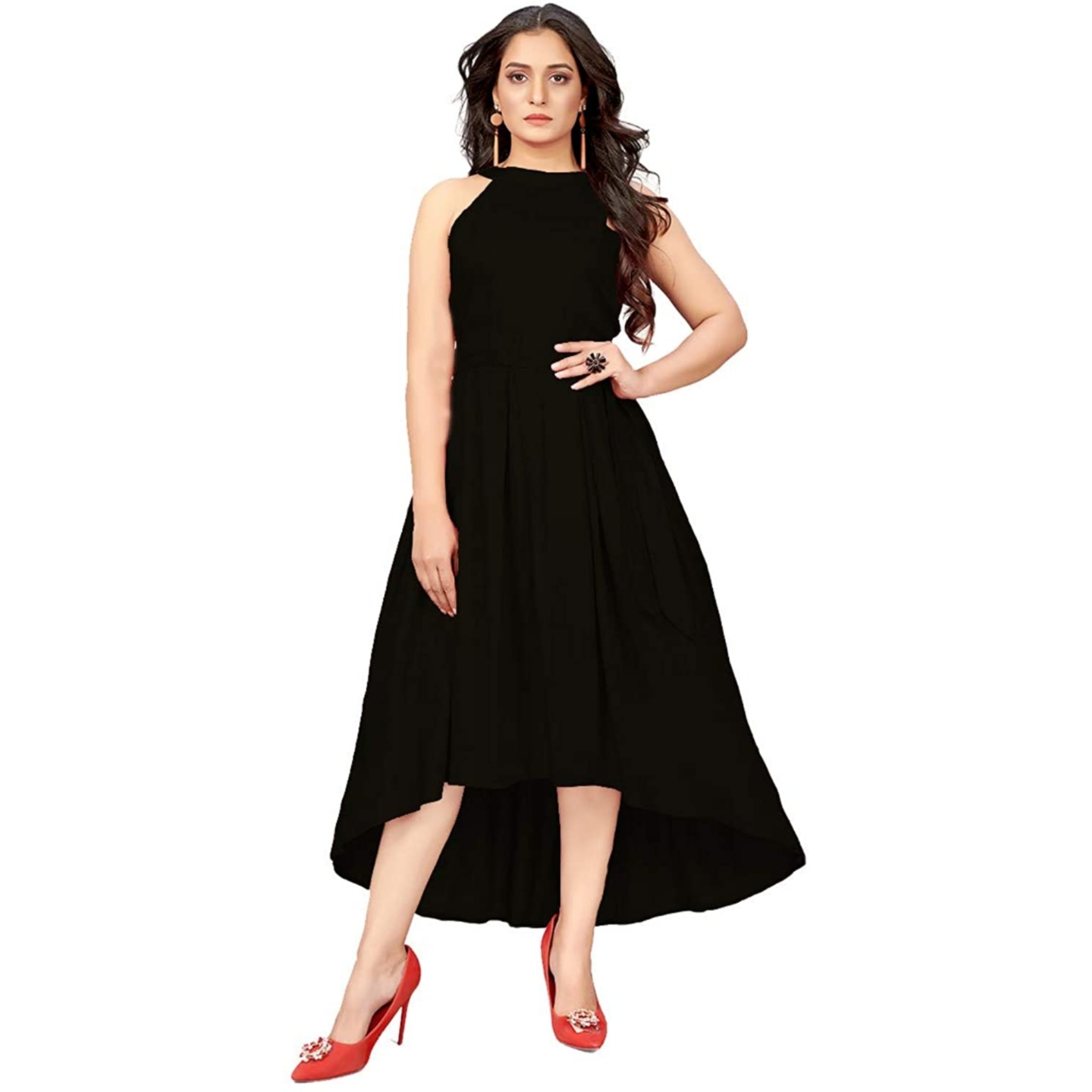Women's Fit & Flare Midi Dress