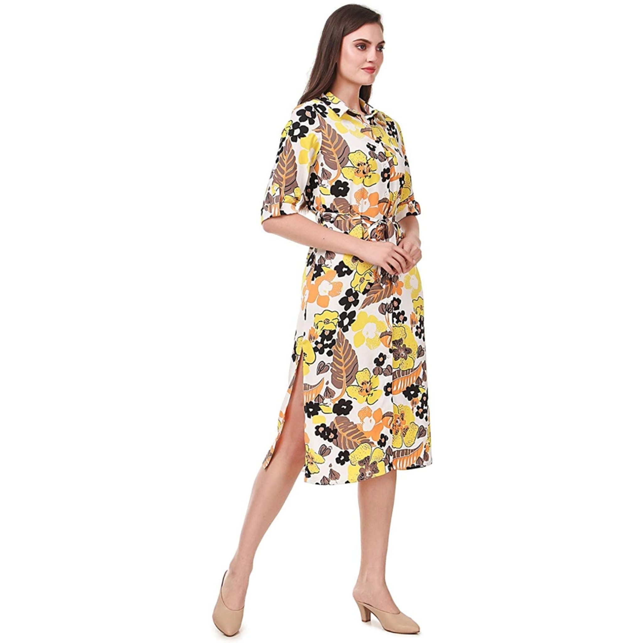 Women's Midi Regular Fit Dress