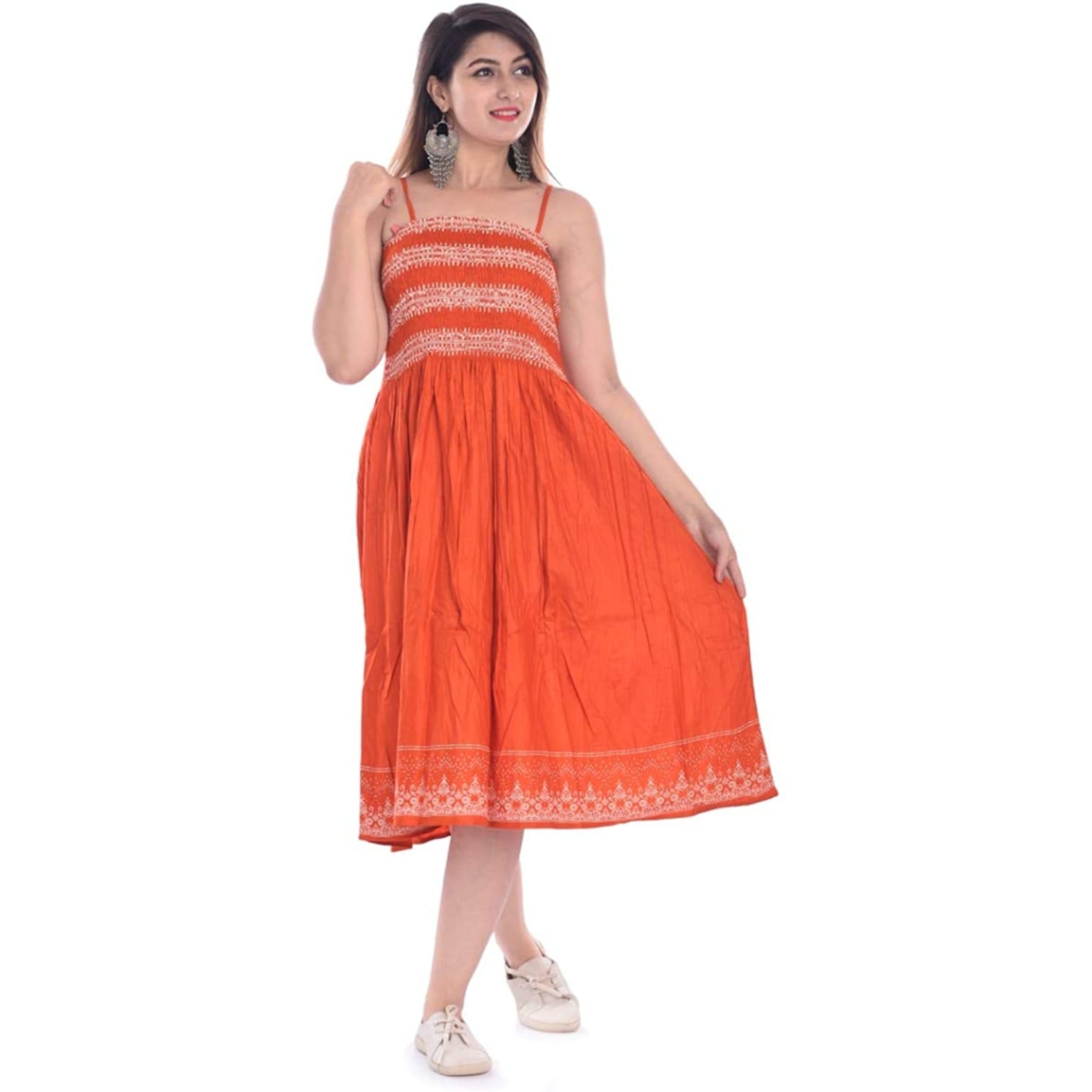 Women's Free Size Smokey Dress