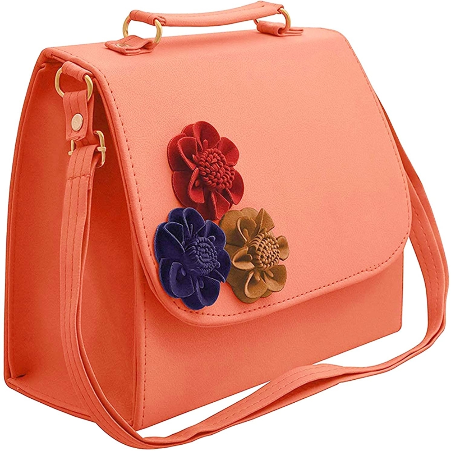 Women's Light Peach Pink Sling Bag