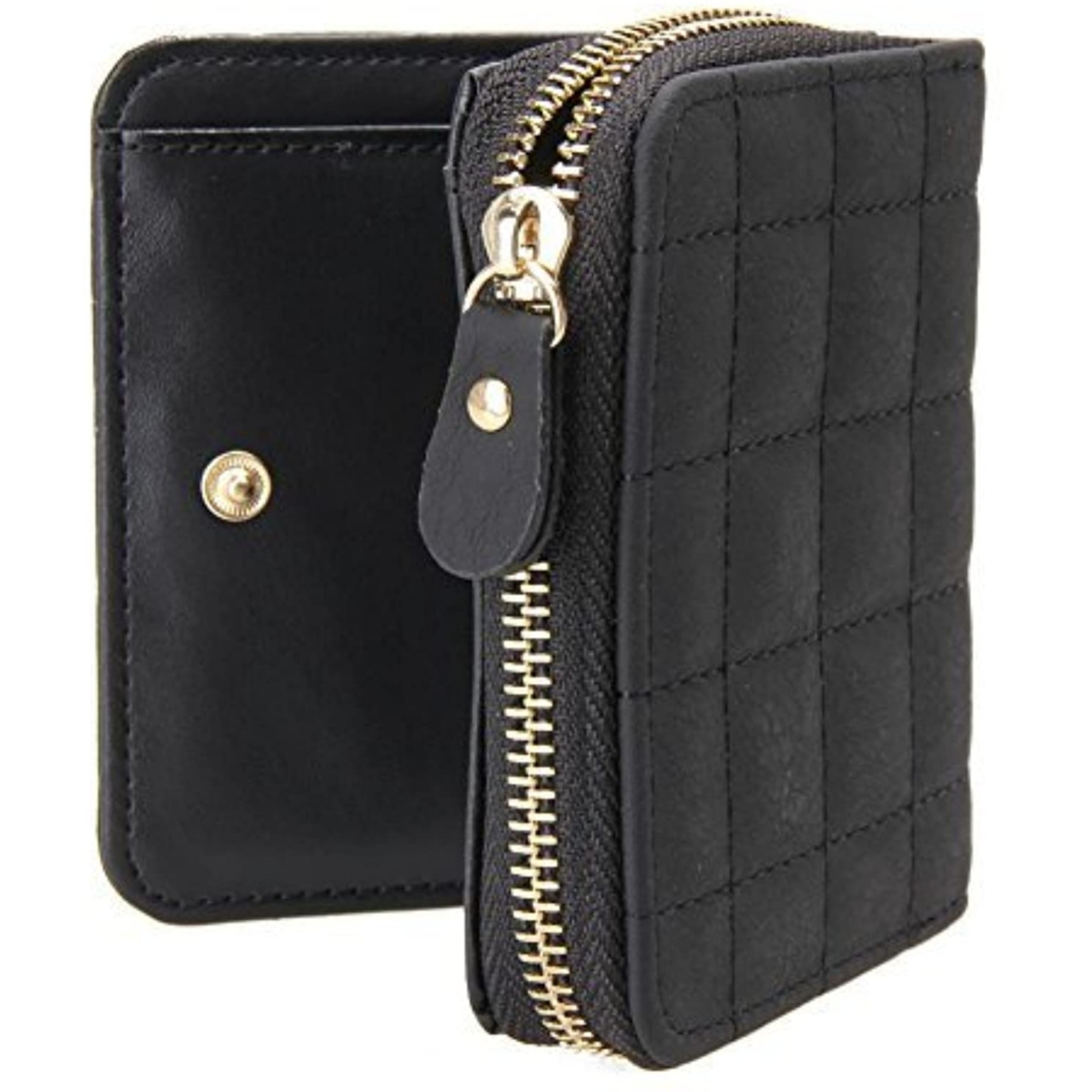 Women's Black Synthetic Card Holder