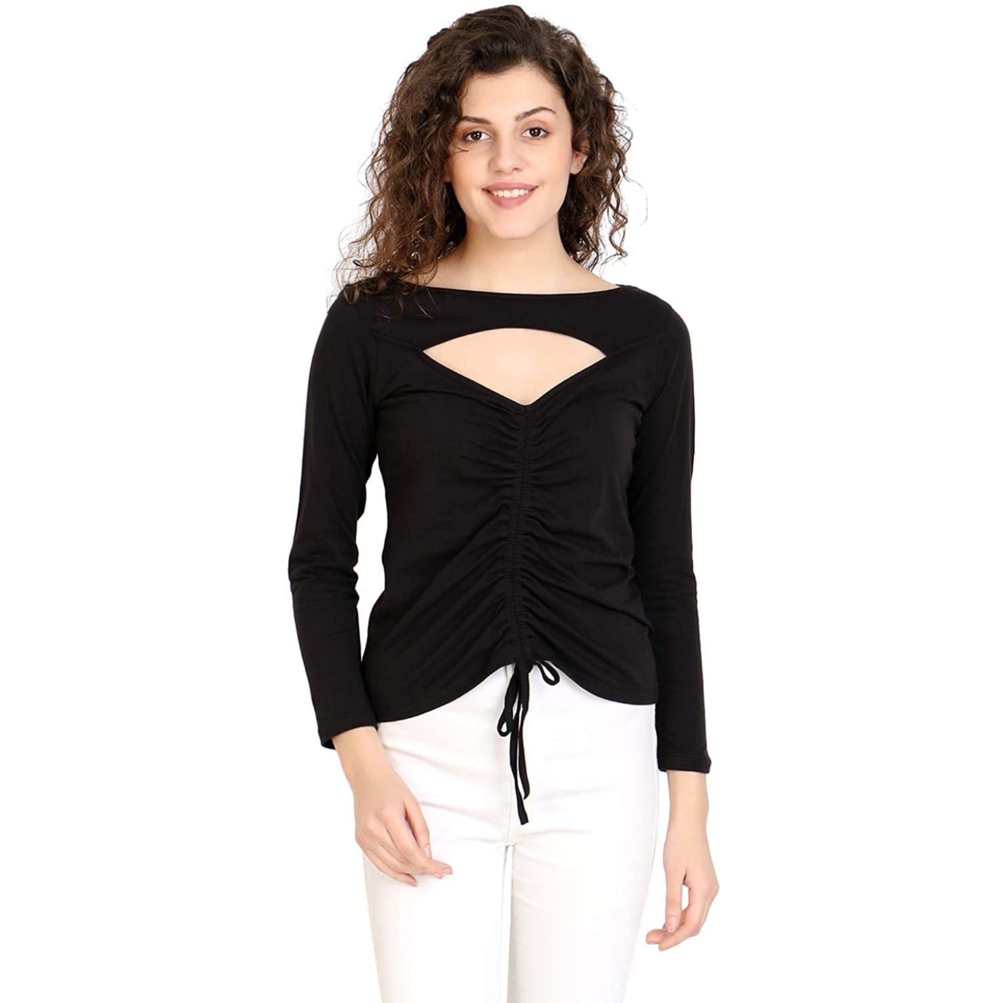 Women's Cut Out Full Sleeve Top