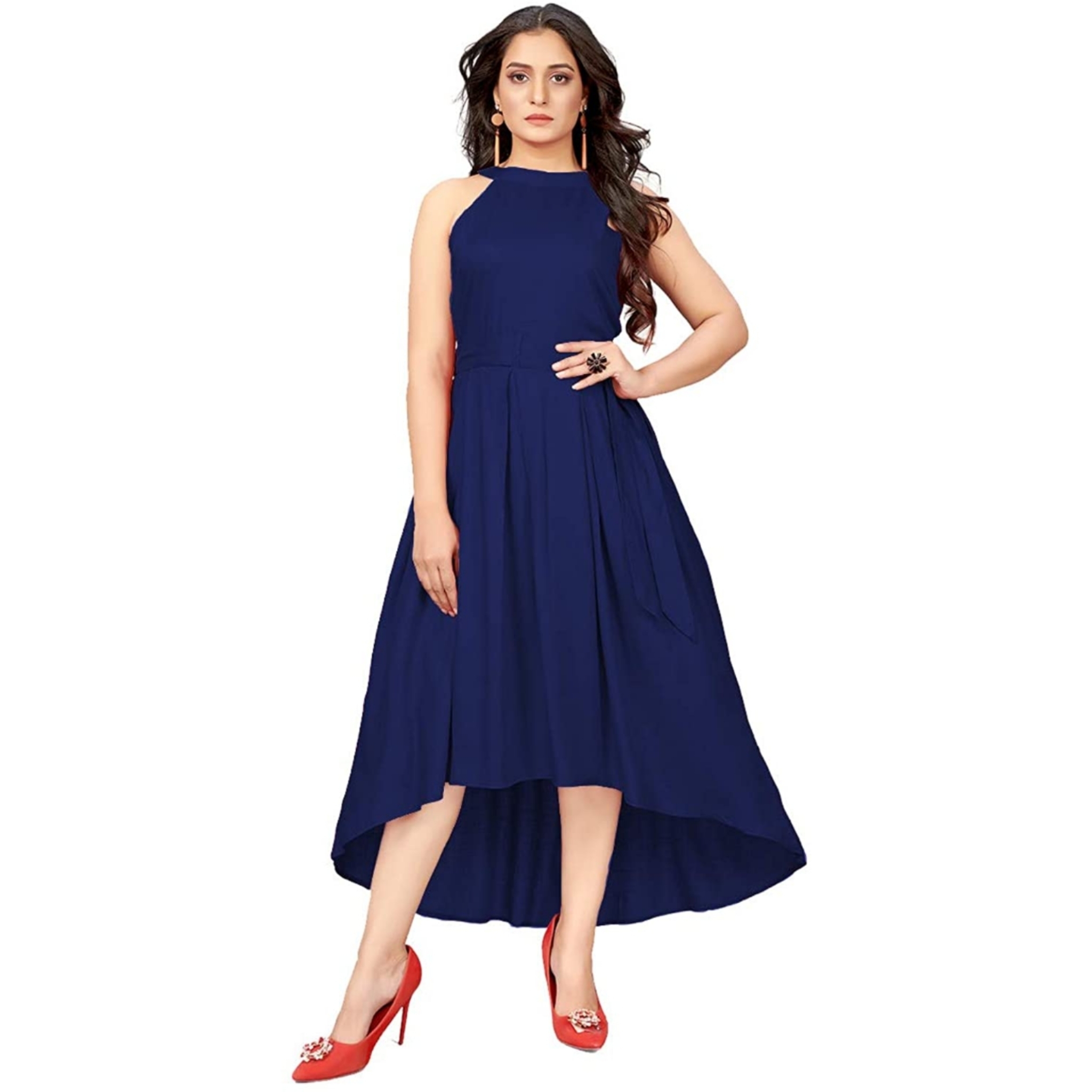 Women's Fit & Flare Midi Dress