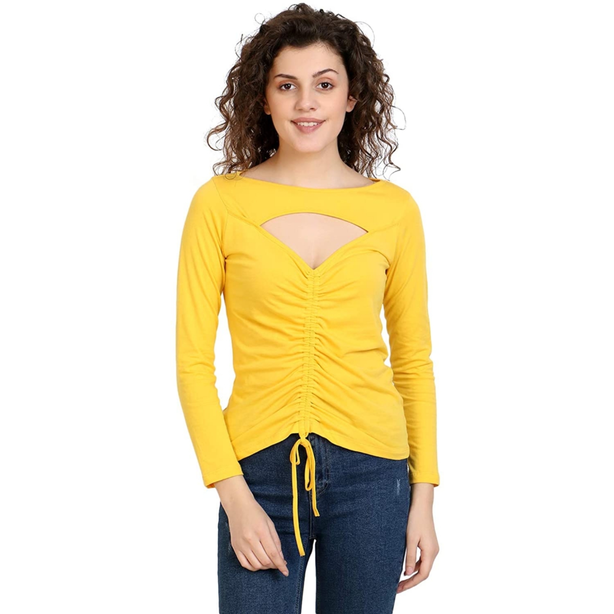 Women's Cut Out Full Sleeve Top