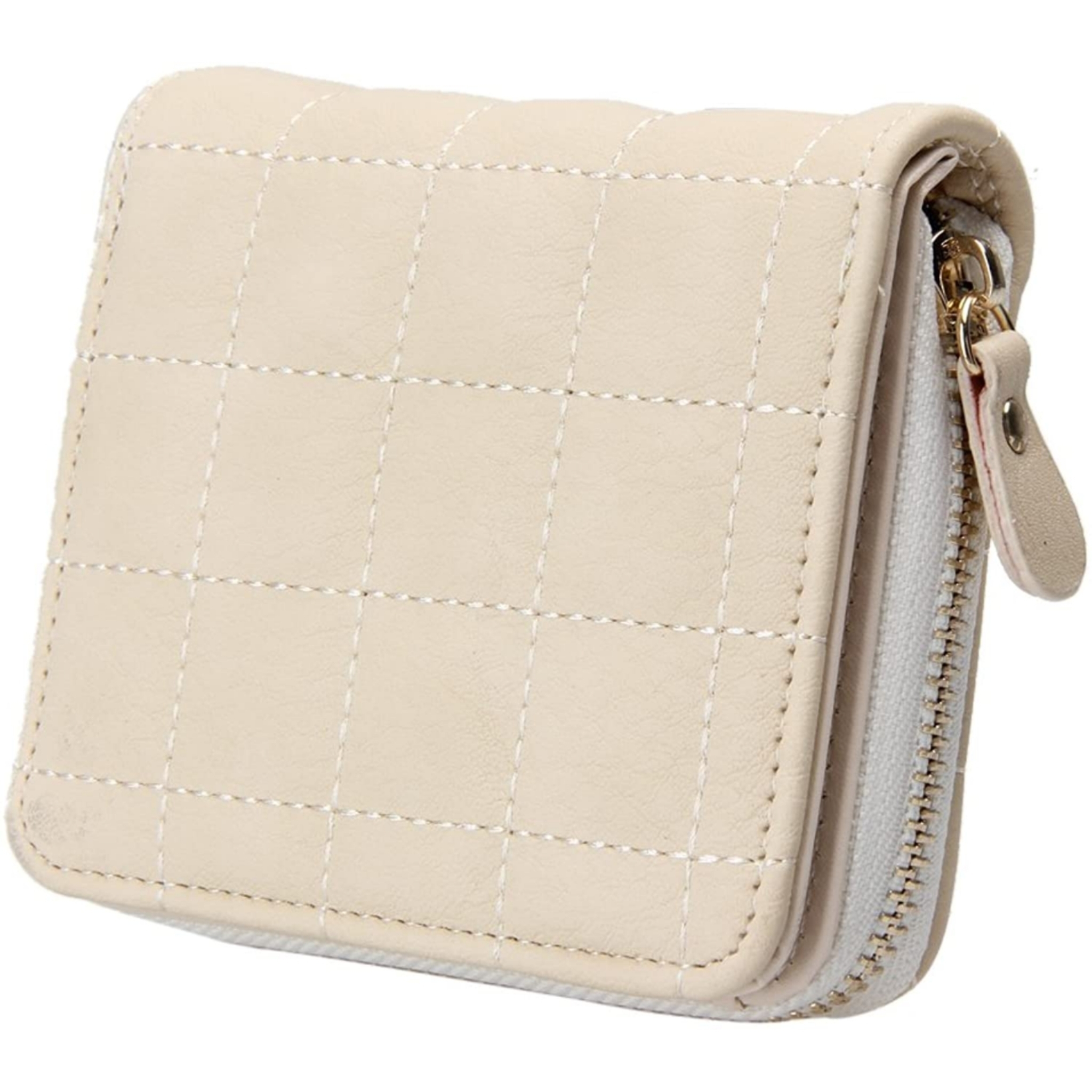 Women's Beige Synthetic Card Holder