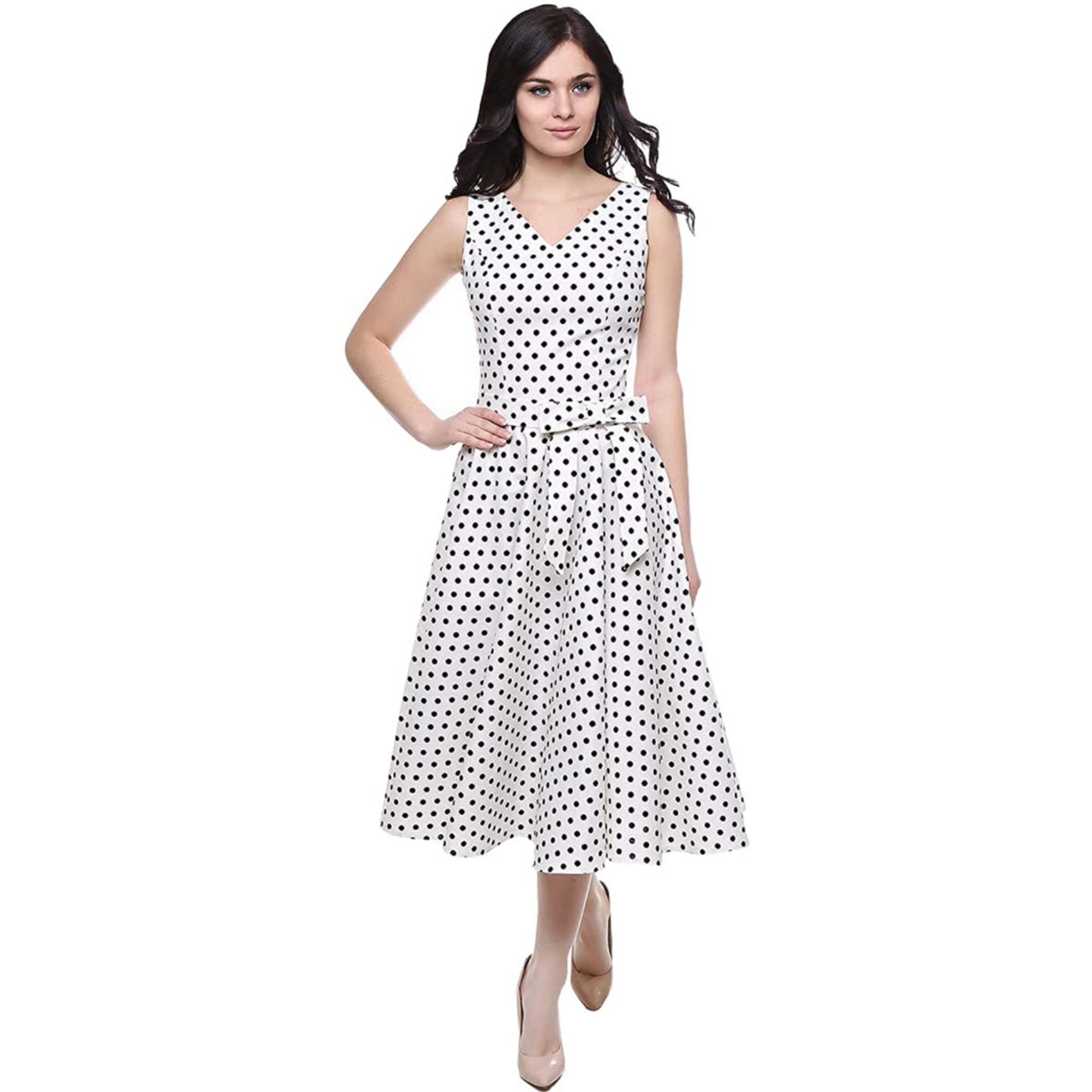 Women's Fit & Flare Midi Dress