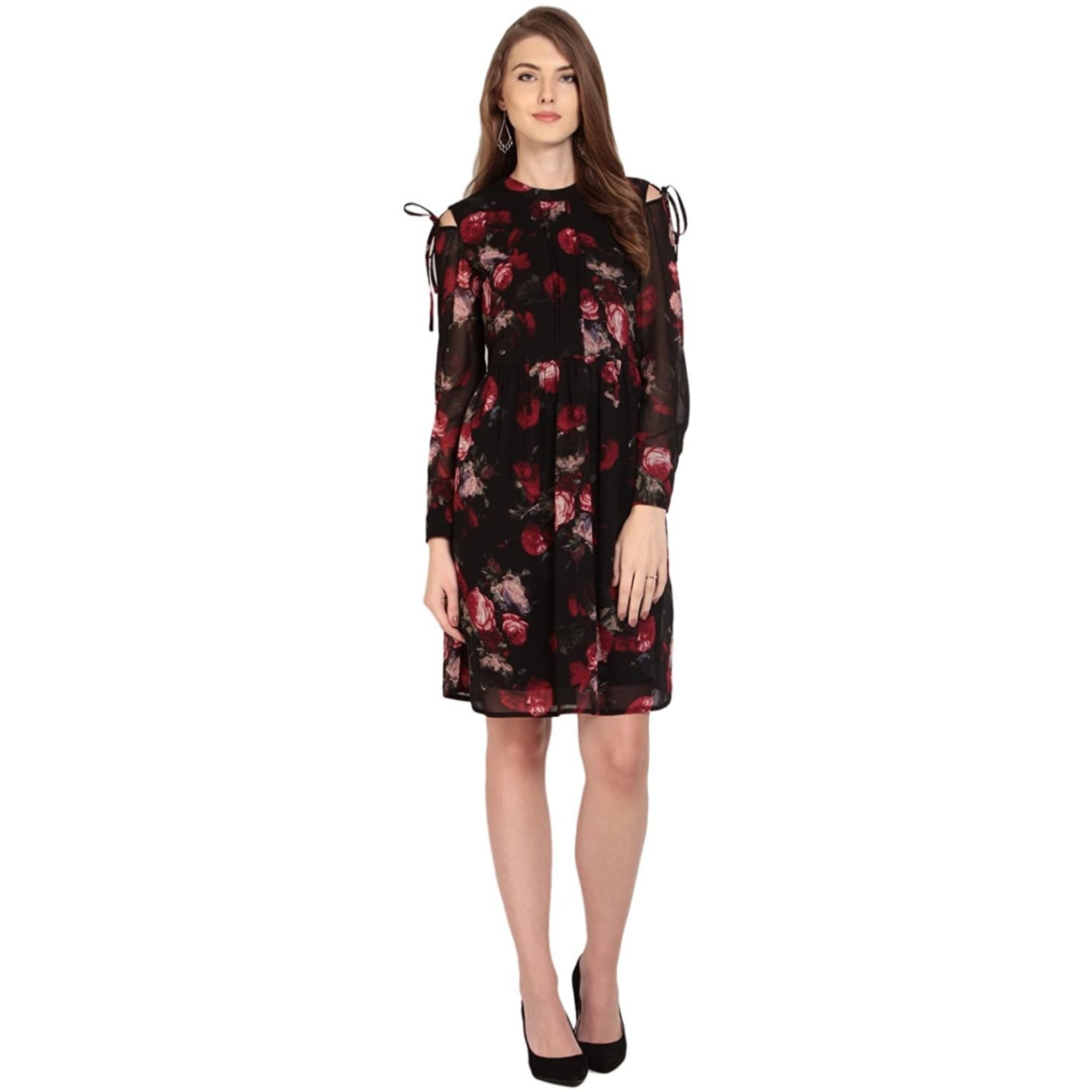 Synthetic A-Line Dress