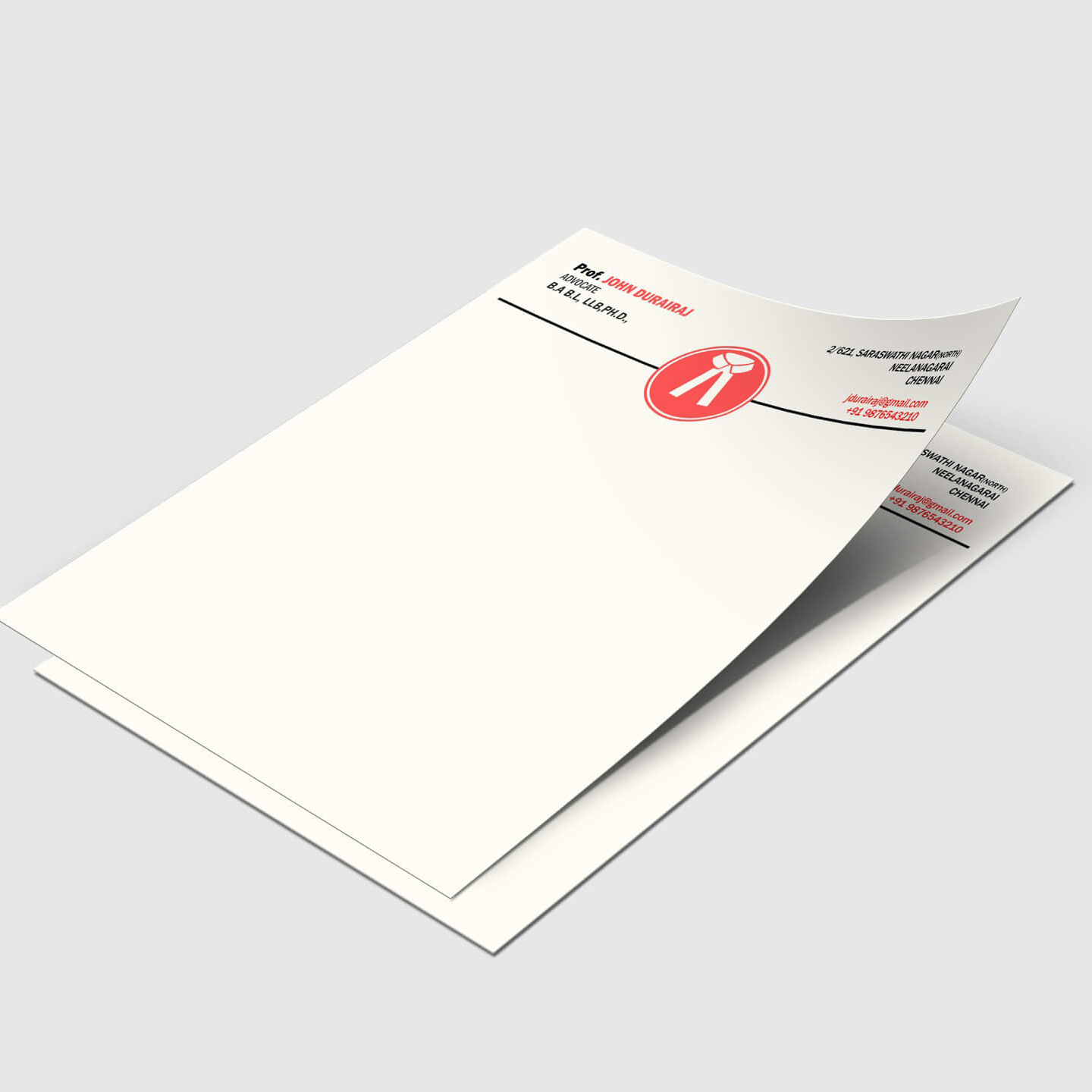 A4 Size Letterhead on Bond Paper  - 1000 nos.
