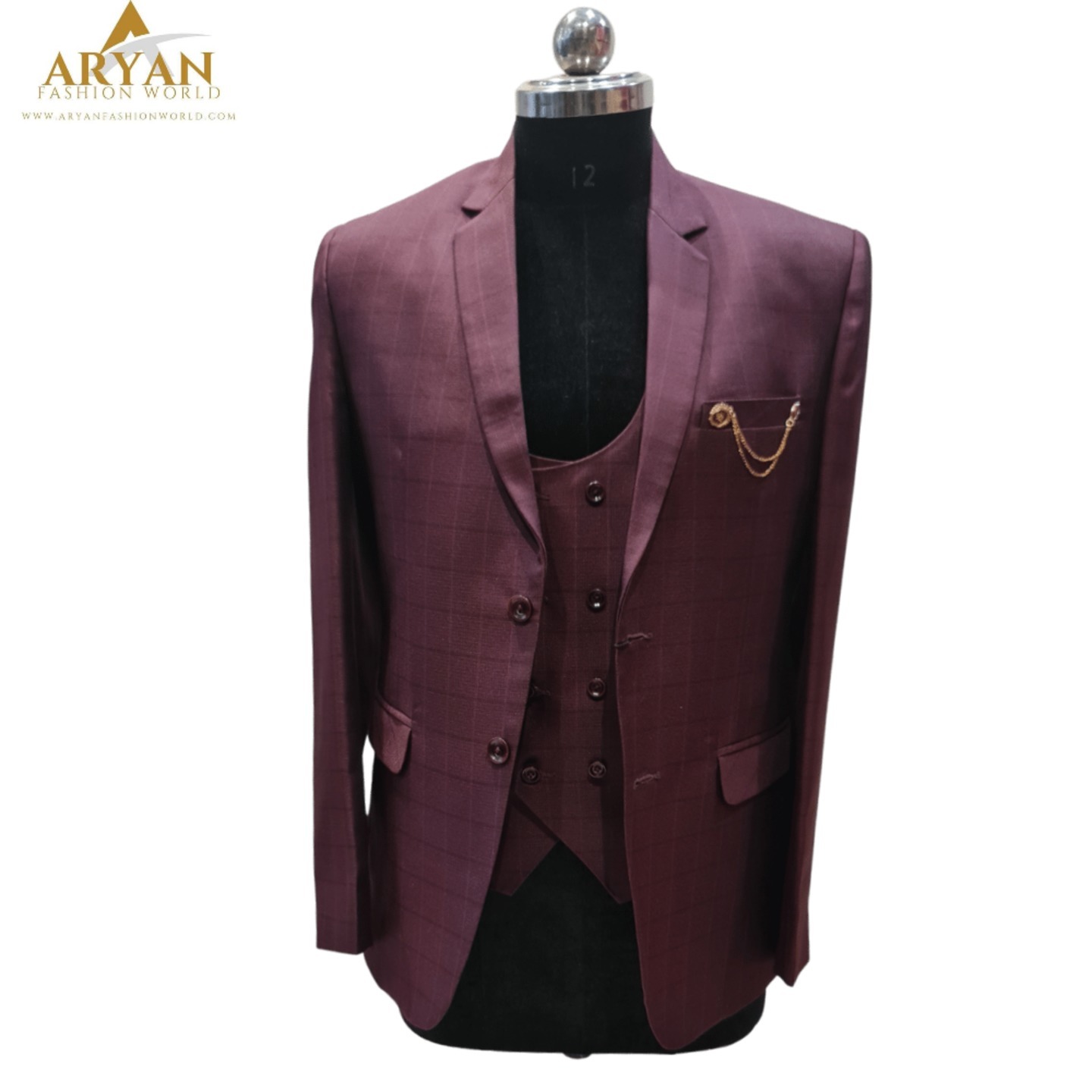 Wine Check Color Tuxedo
