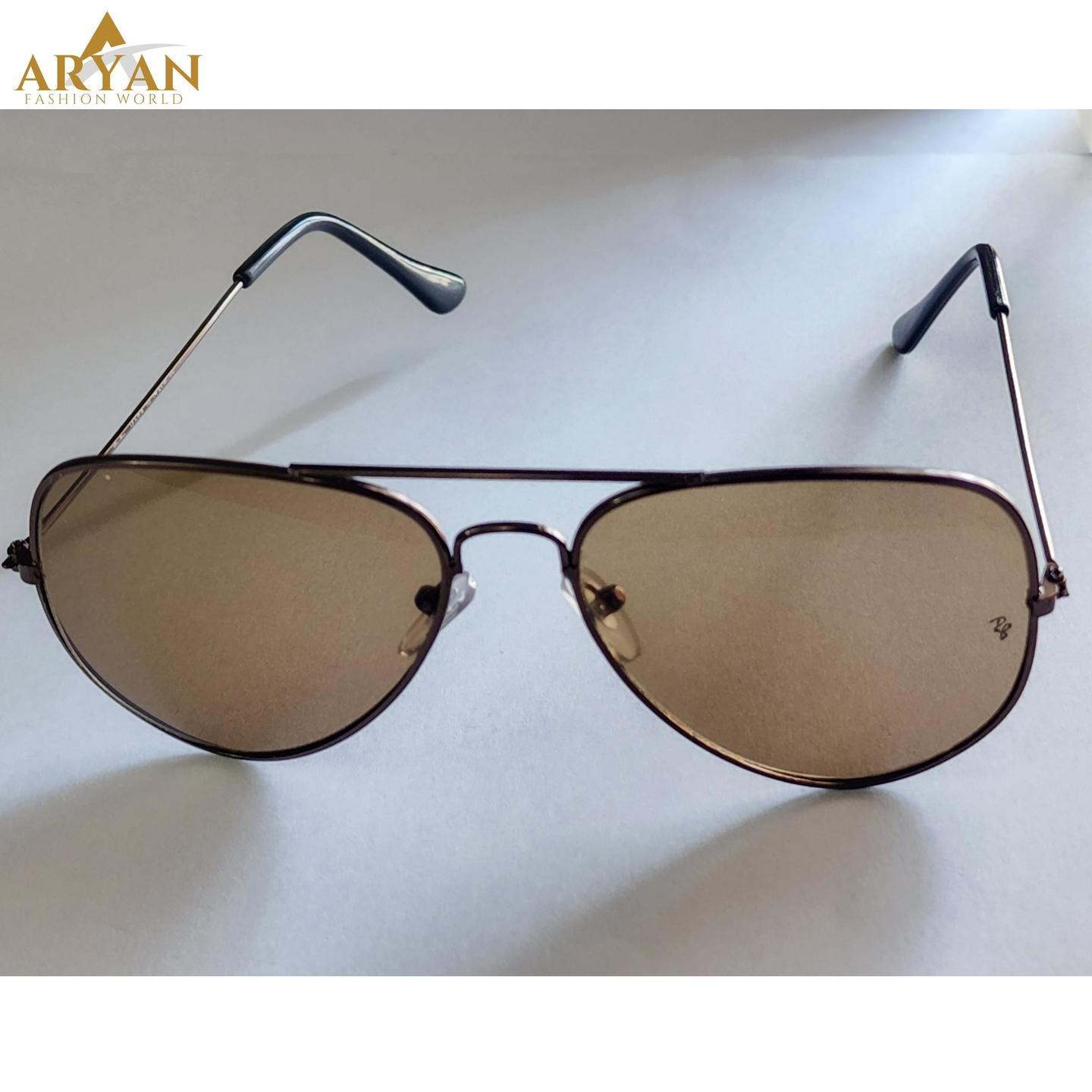 Brownish Aviator Sunglasses