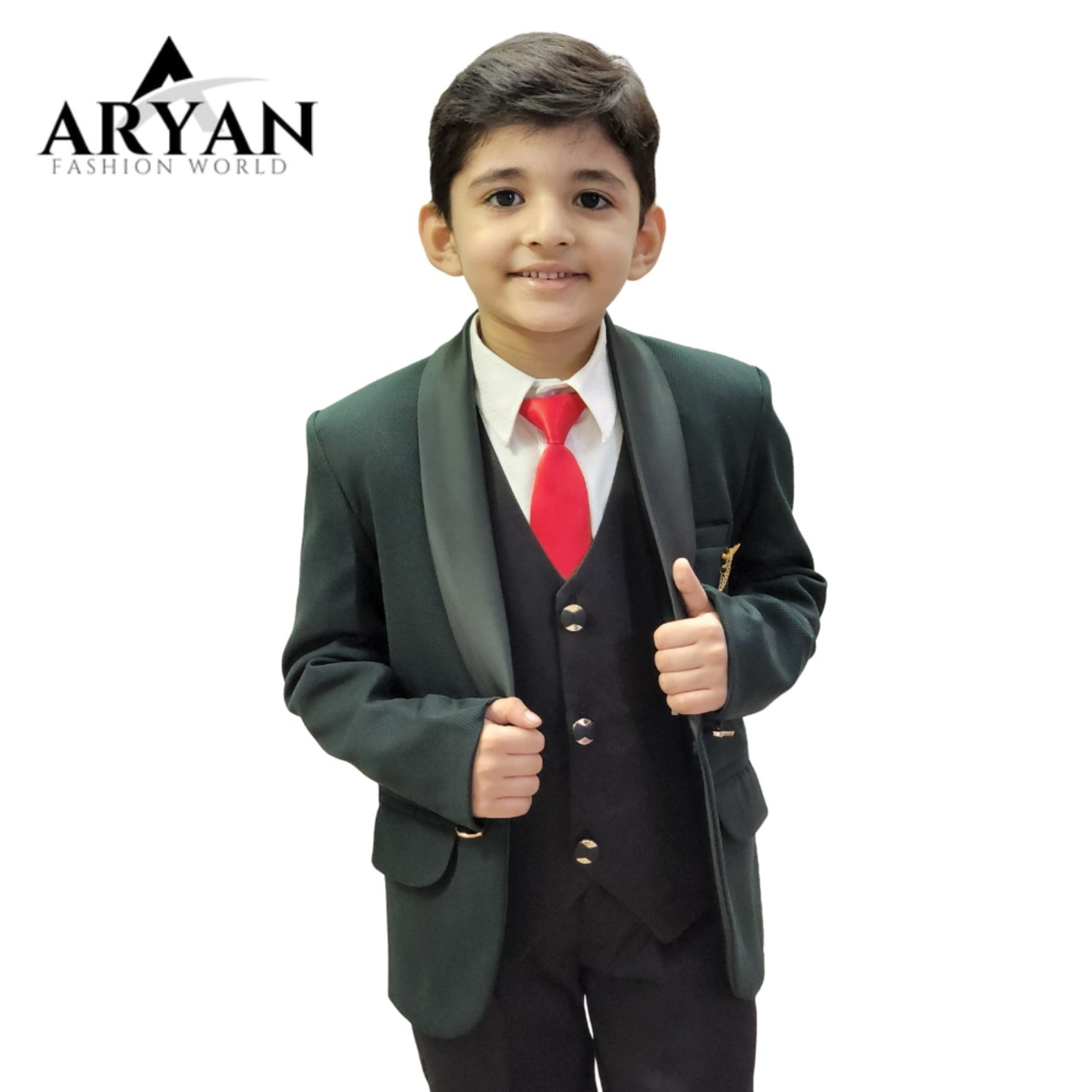 Bottle Green Designer Suit