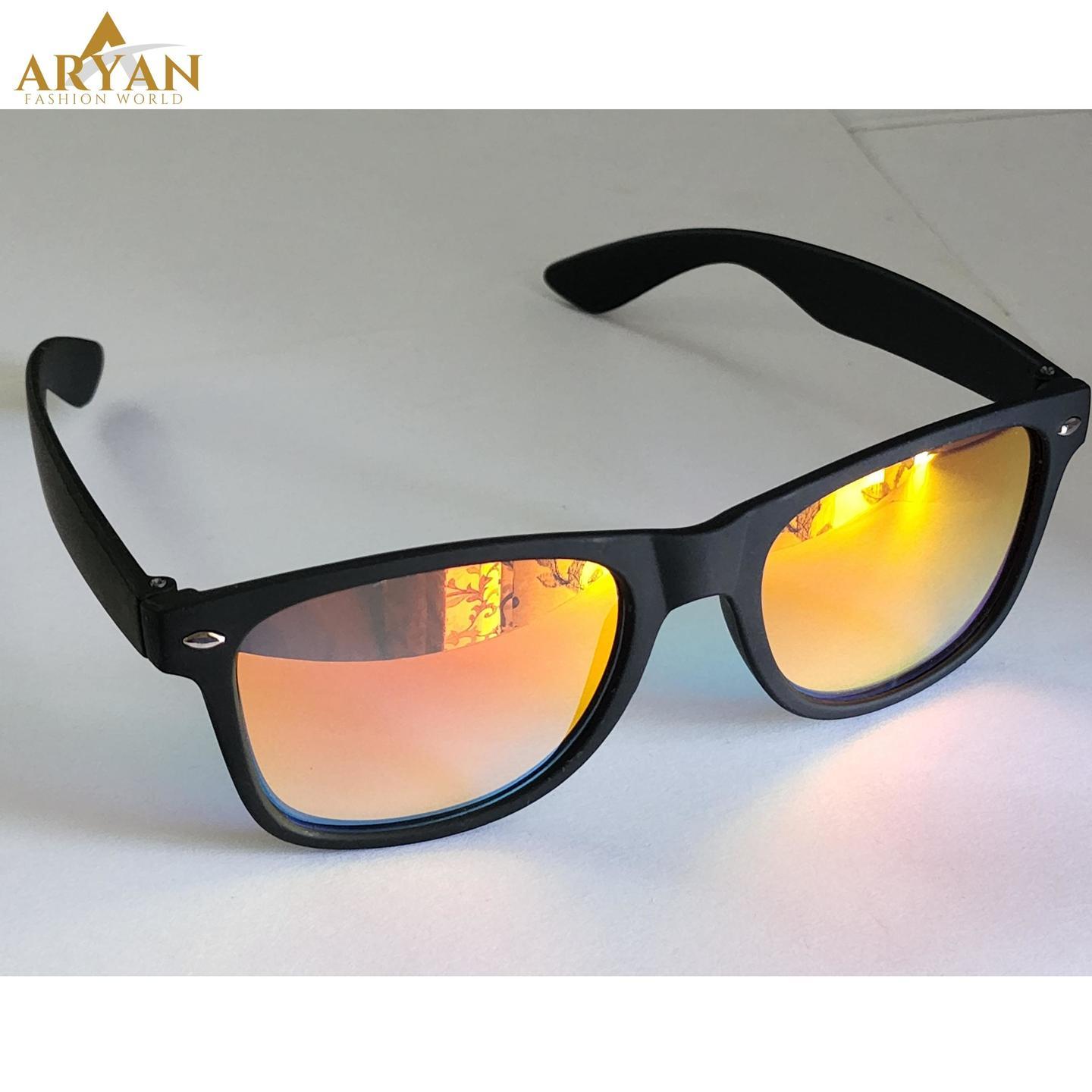 Sporty Multi color with Golden shade Sunglasses