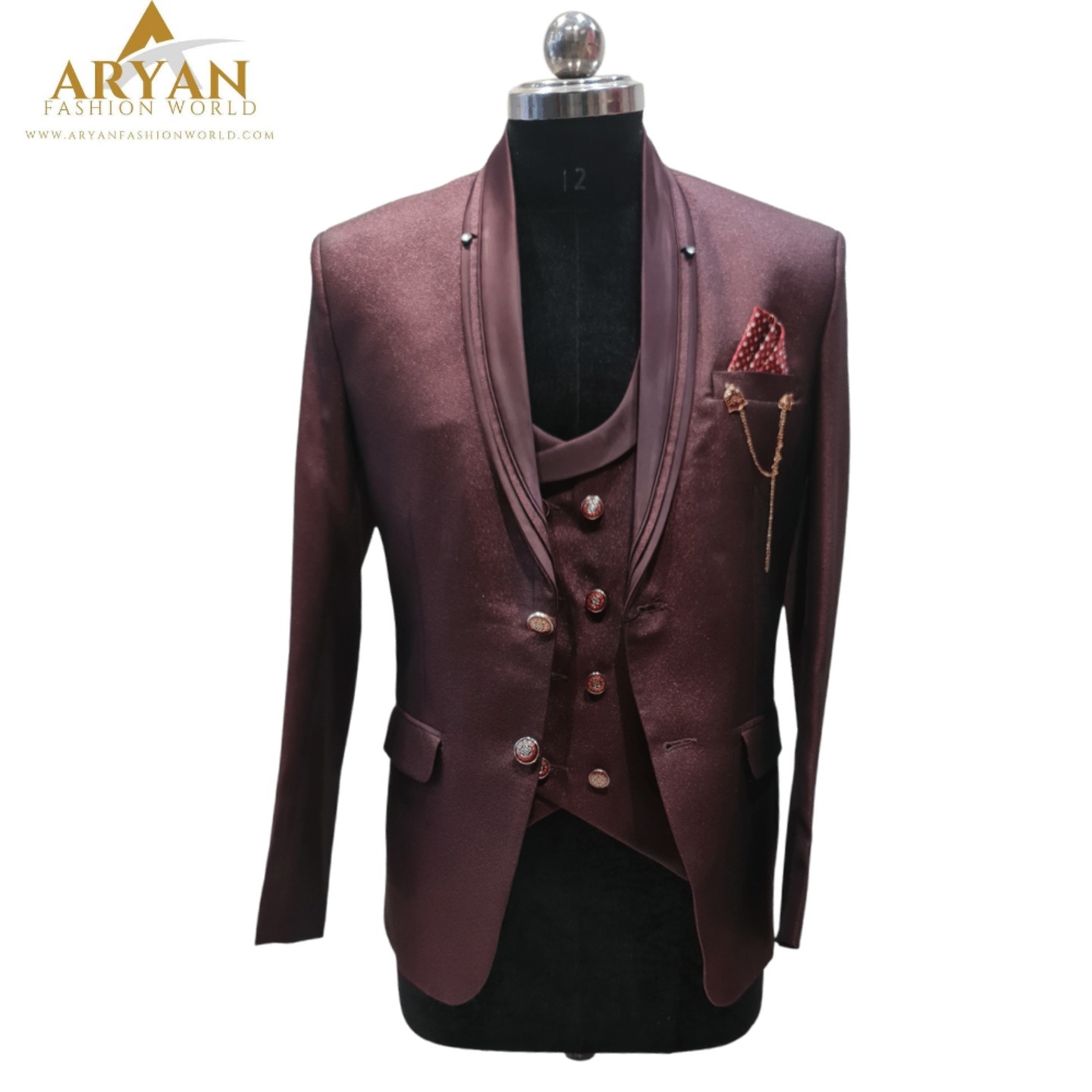 Wine double button Tuxedo