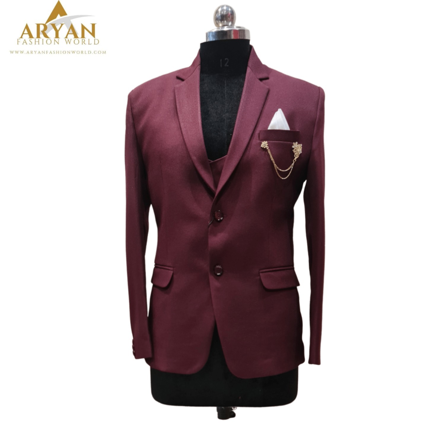 Decent Maroon Color Suit 