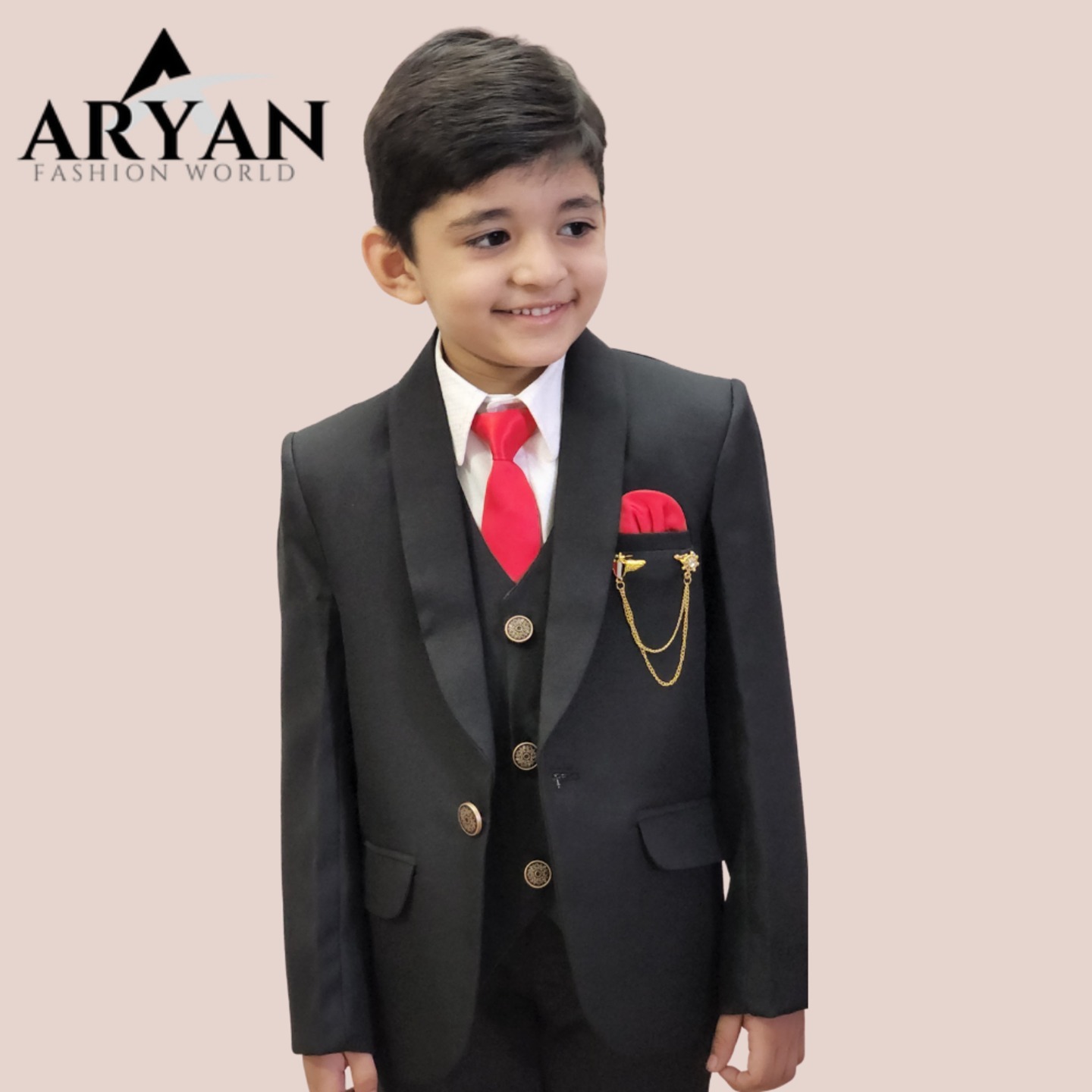 Dark Black Suit