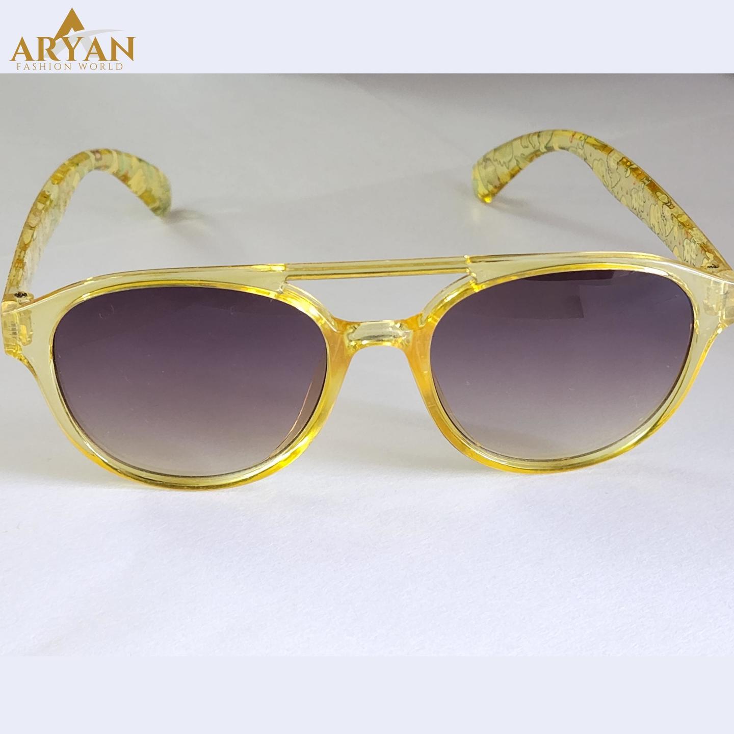 Designer Yellow Color Sunglasses for Kids