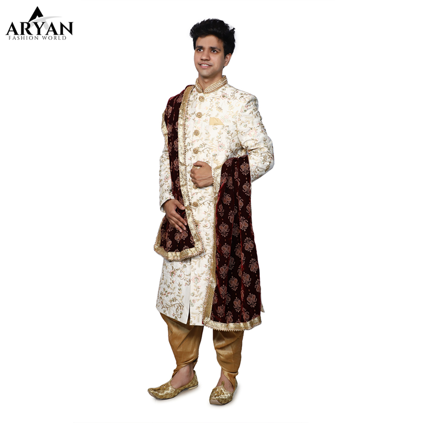 Sherwani Cream Color
