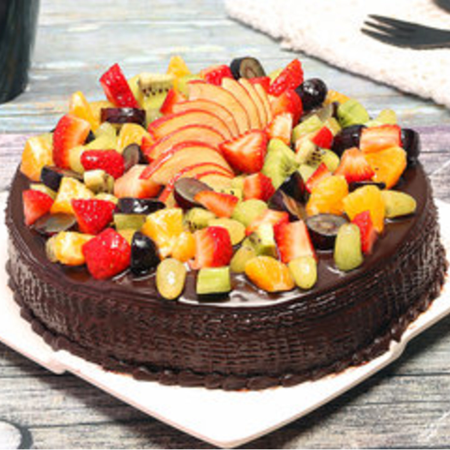 Chocolate Truffle Fruit Cake