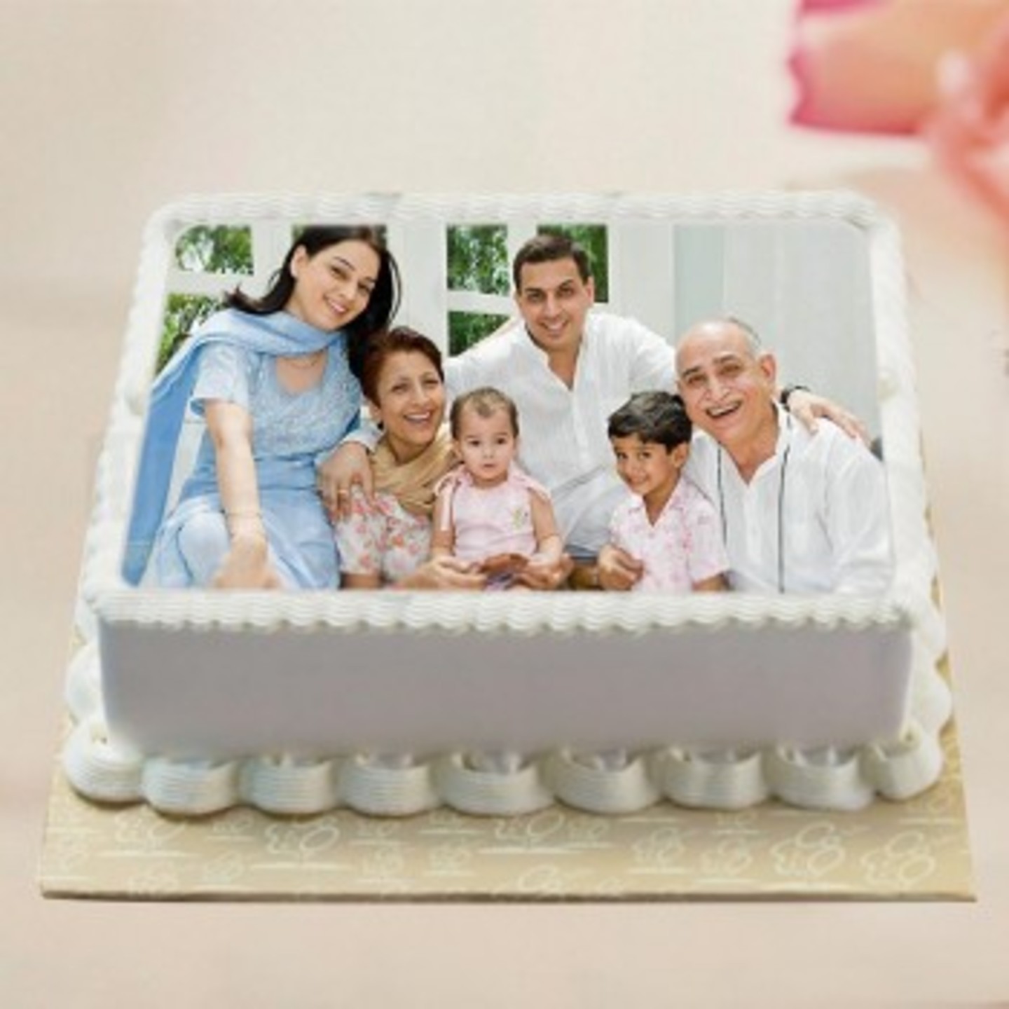 Photo Square Pineapple Cake