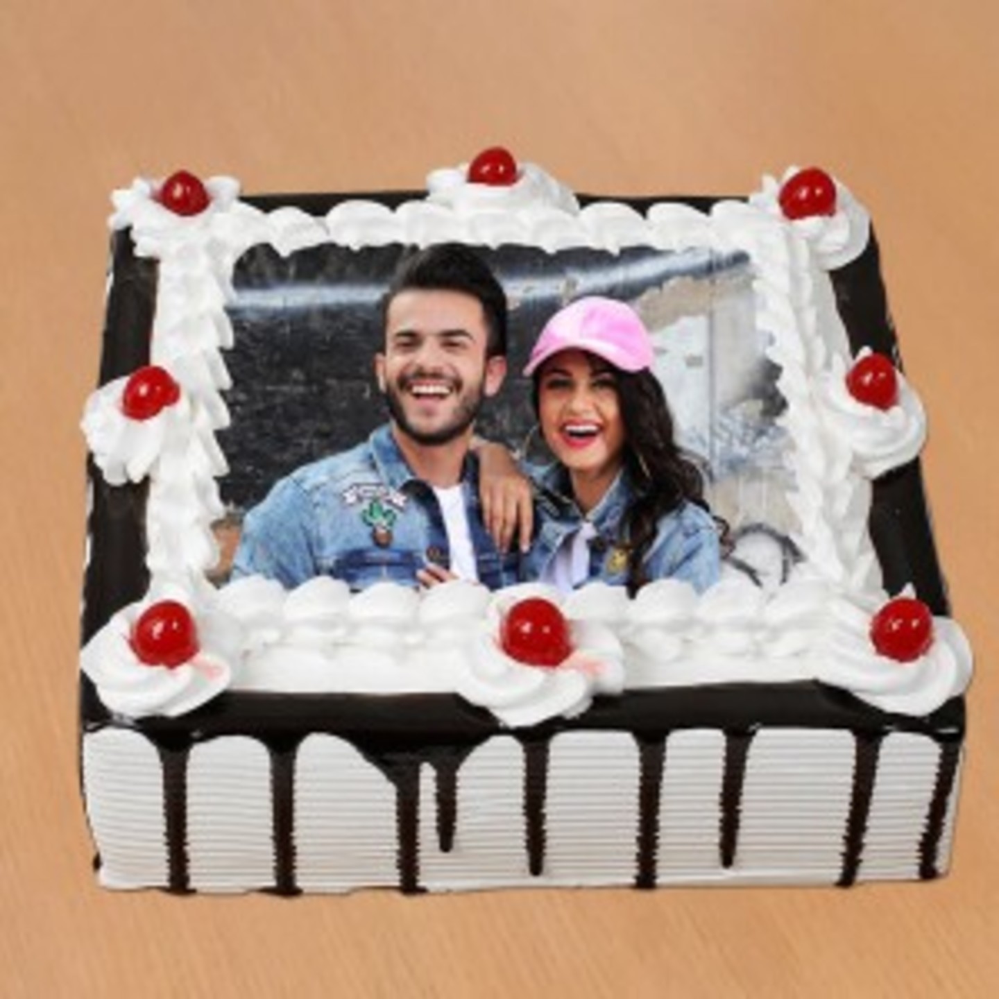 Sign of Love in Photo Cake- 1 Kg