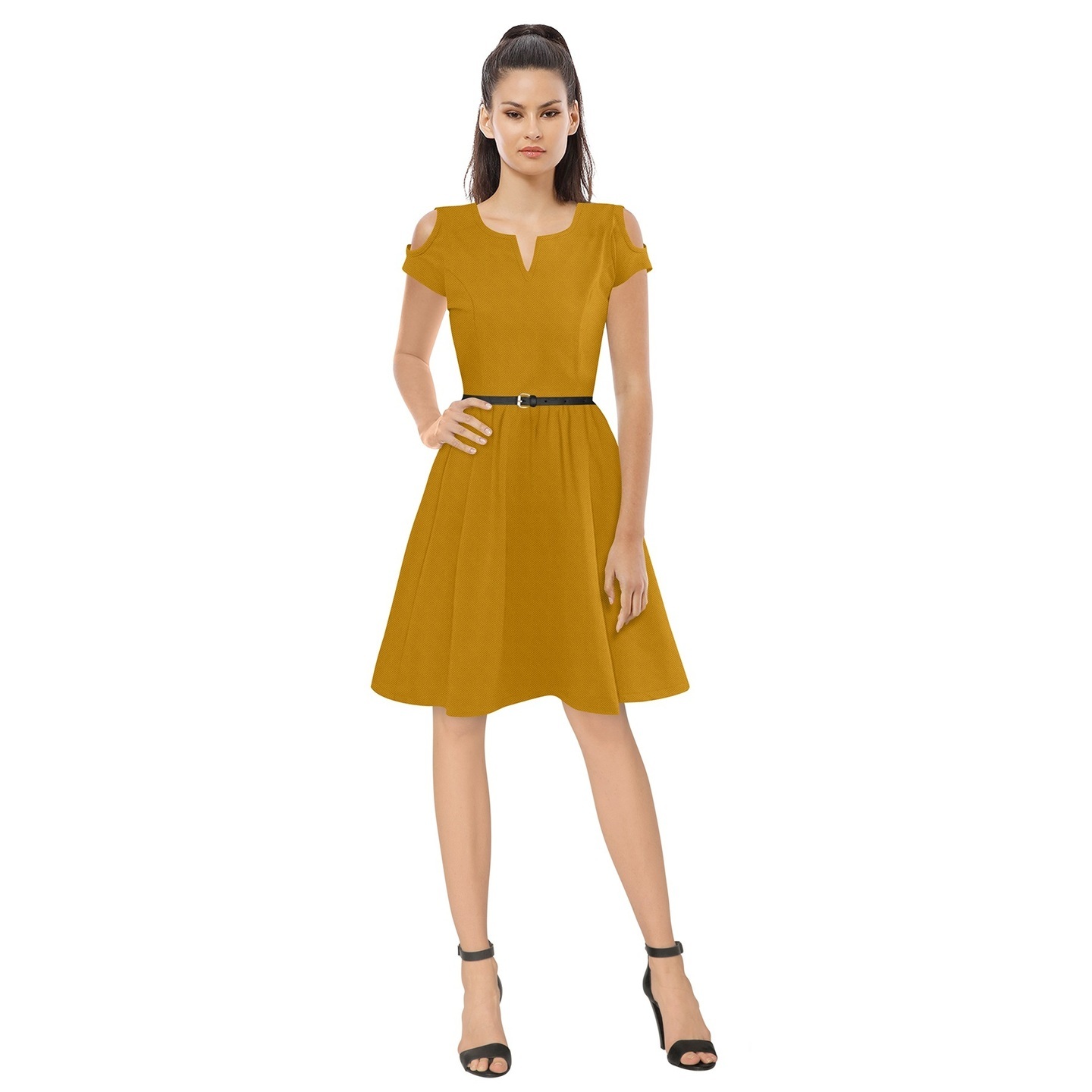 DELTIN STYLE DRESSES WITH BELT